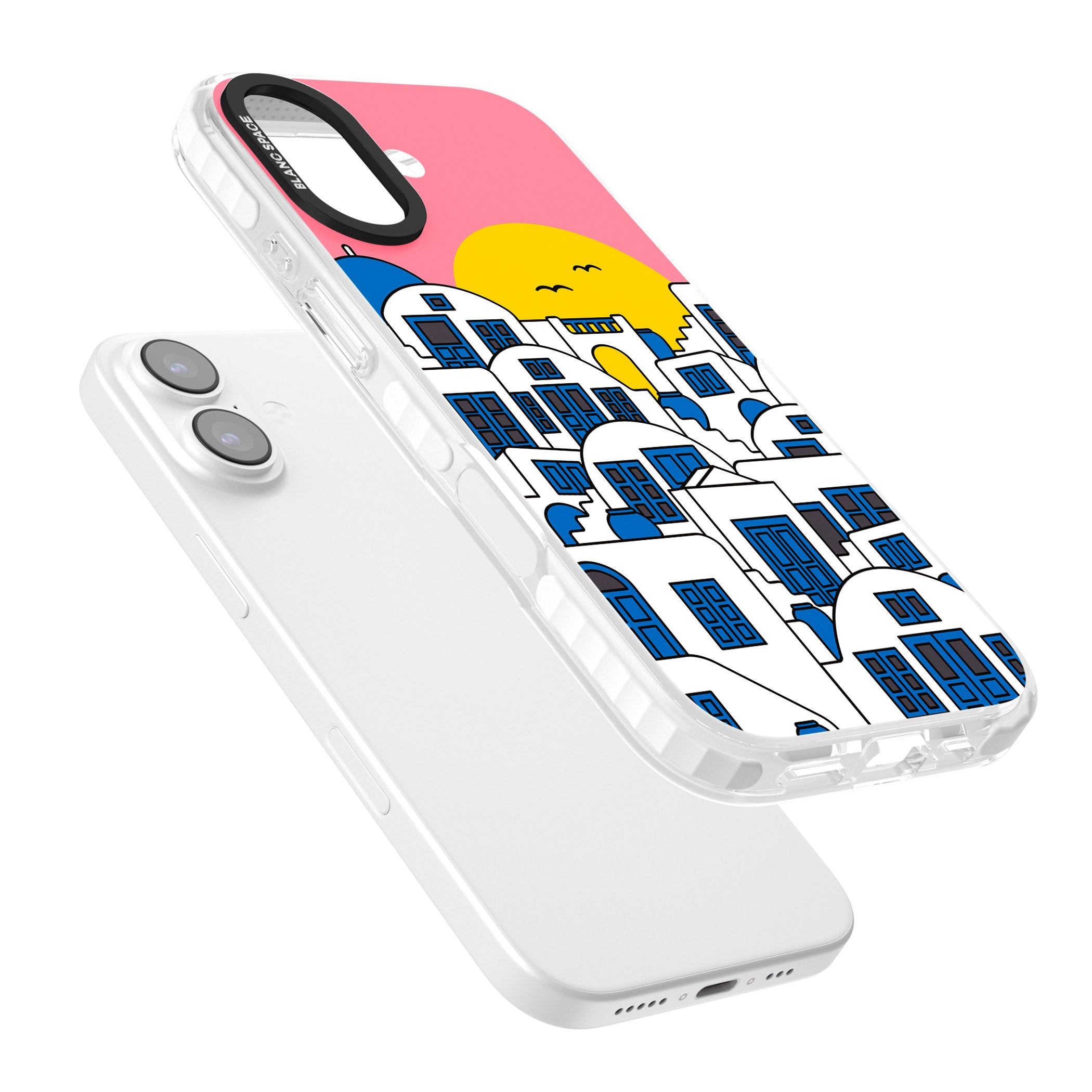 Santorini Sunset iPhone 17 Impact Clear Phone Case Colours