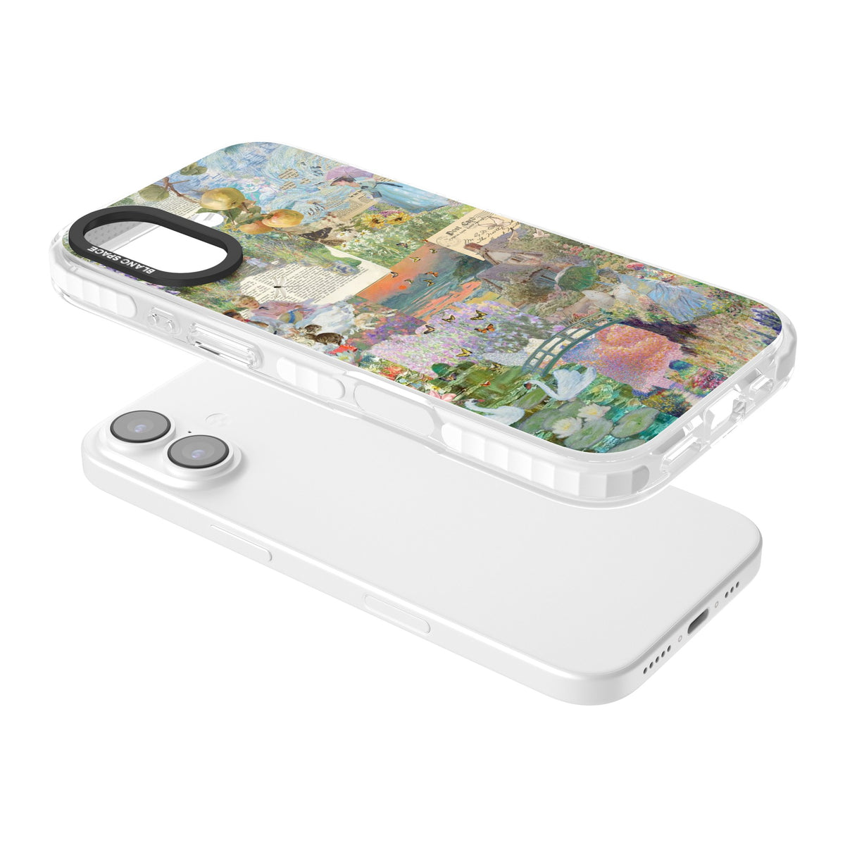 Artful Spring iPhone 16 / iPhone 16 Plus / iPhone 17 Impact Clear Phone Case angled