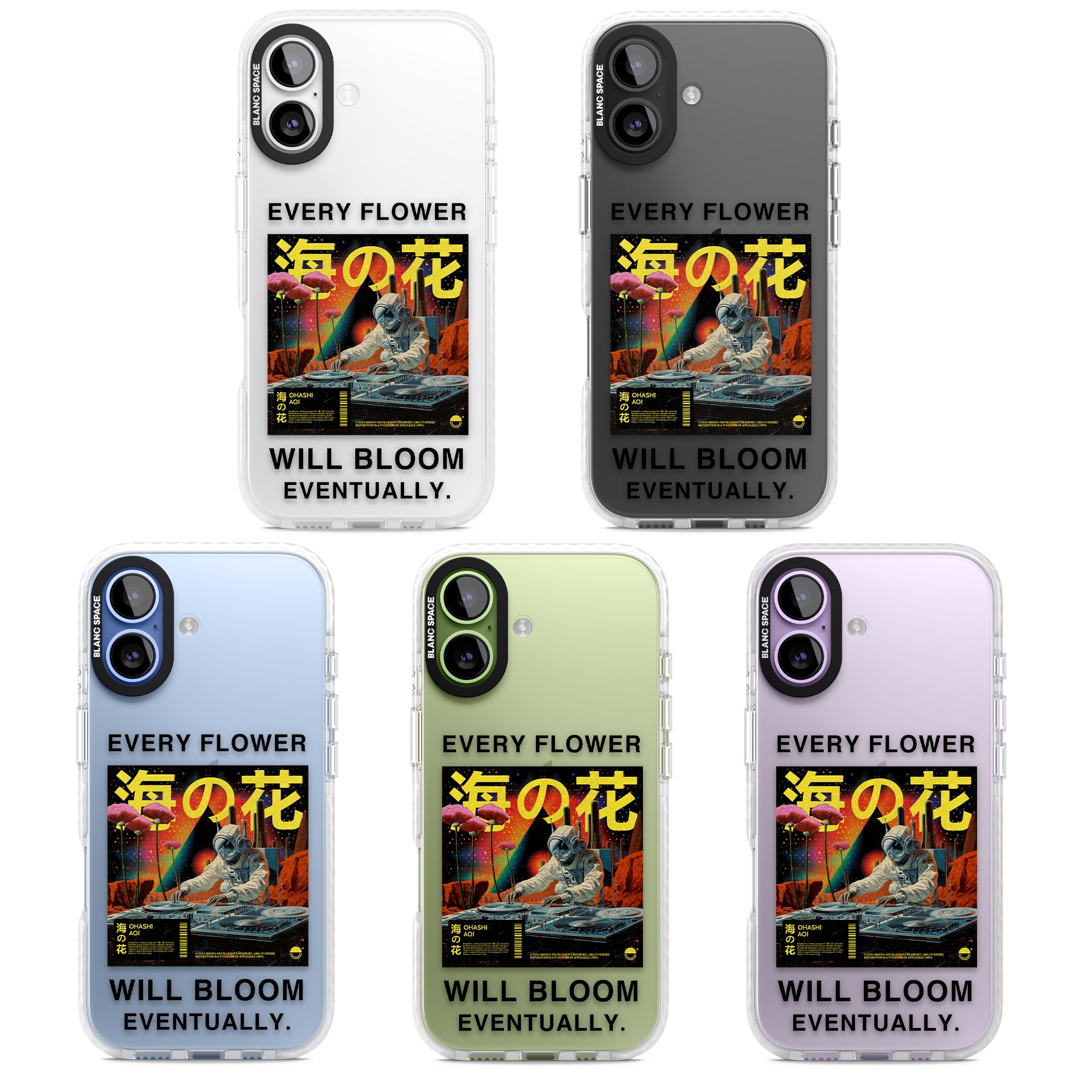 Every Flower Will Bloom Eventually iPhone 17 Impact Clear Phone Case APT Impact Protection