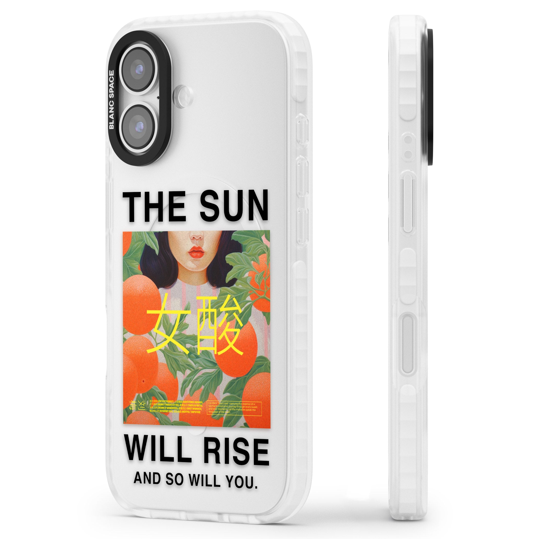 The Sun Will Rise iPhone 17 Impact Clear Phone Case Side Profile