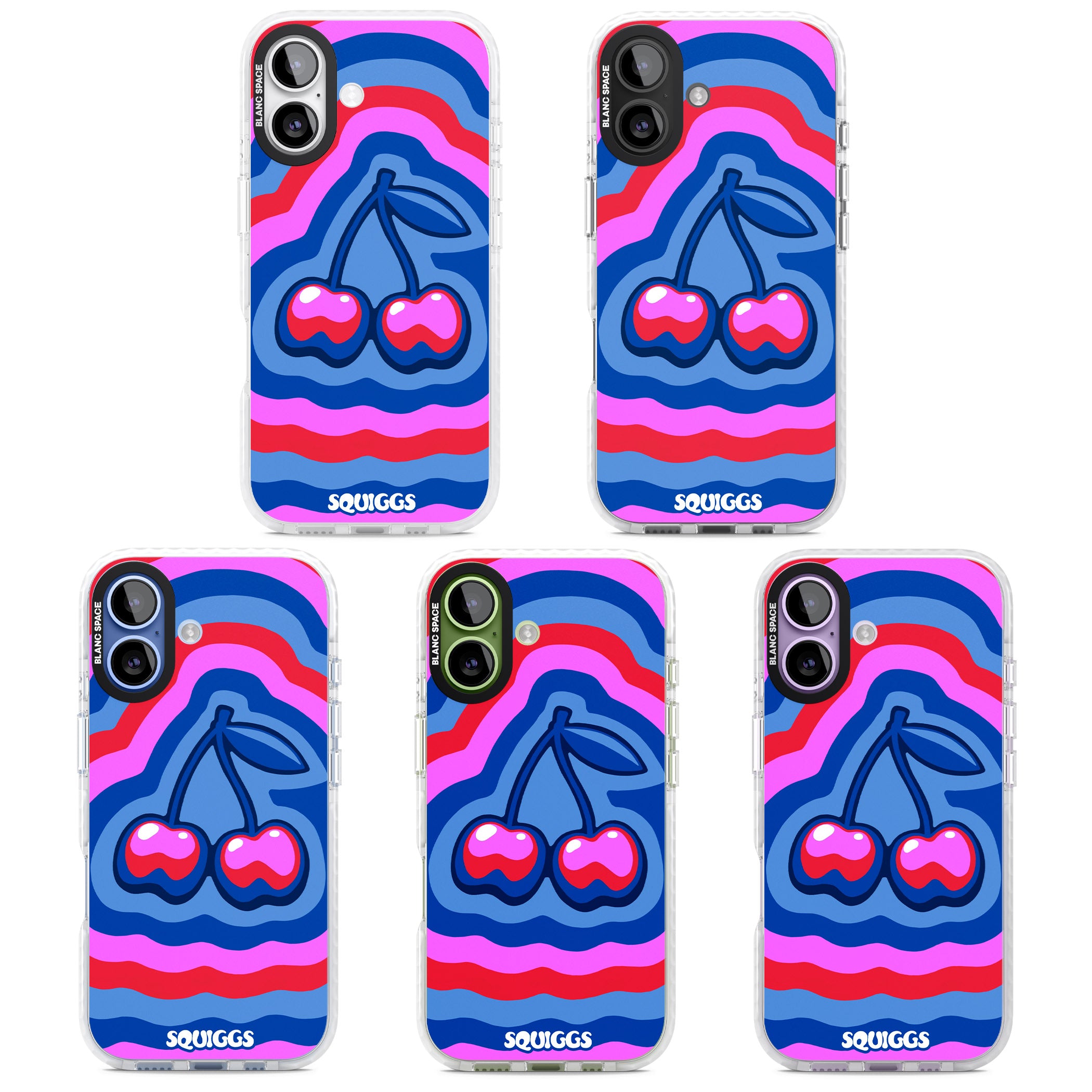 Cherry Rainbow iPhone 17 Impact Clear Phone Case APT Impact Protection