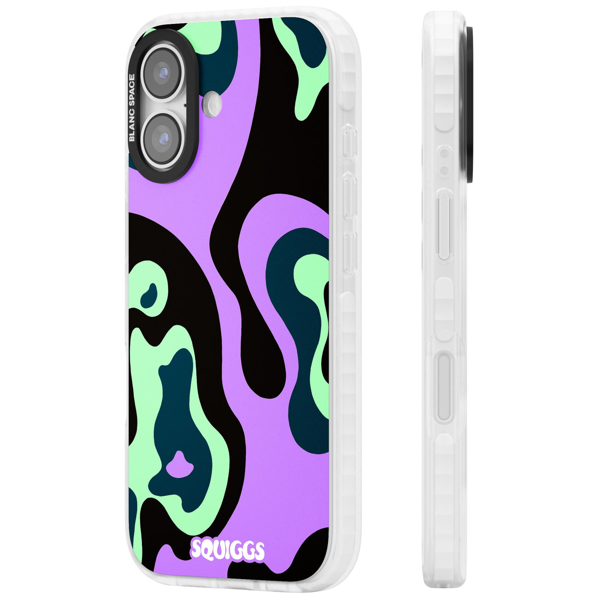 Purple River iPhone 16 / iPhone 16 Plus / iPhone 17 Impact Clear Phone Case side