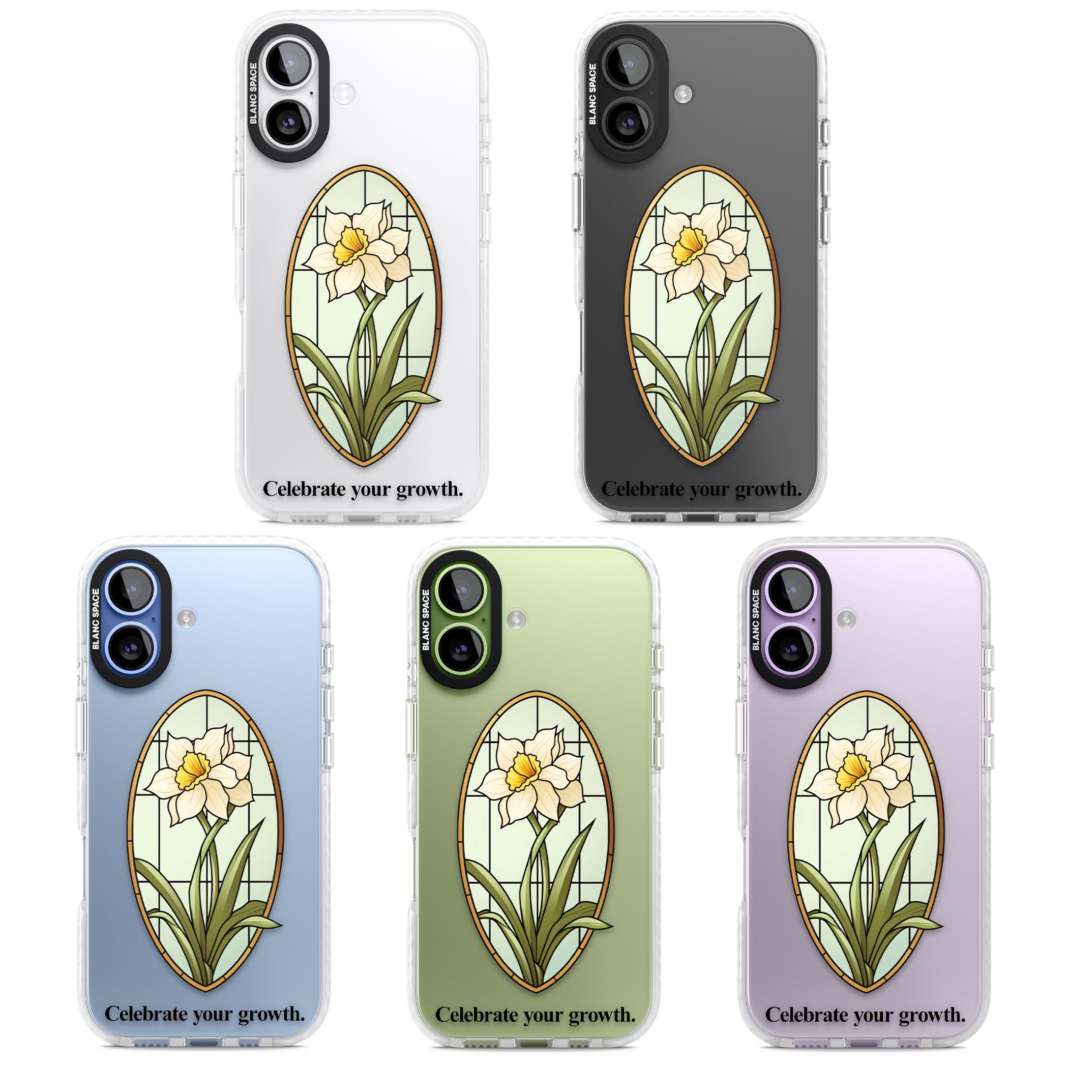 Celebrate Your Growth iPhone 17 Impact Clear Phone Case APT Impact Protection