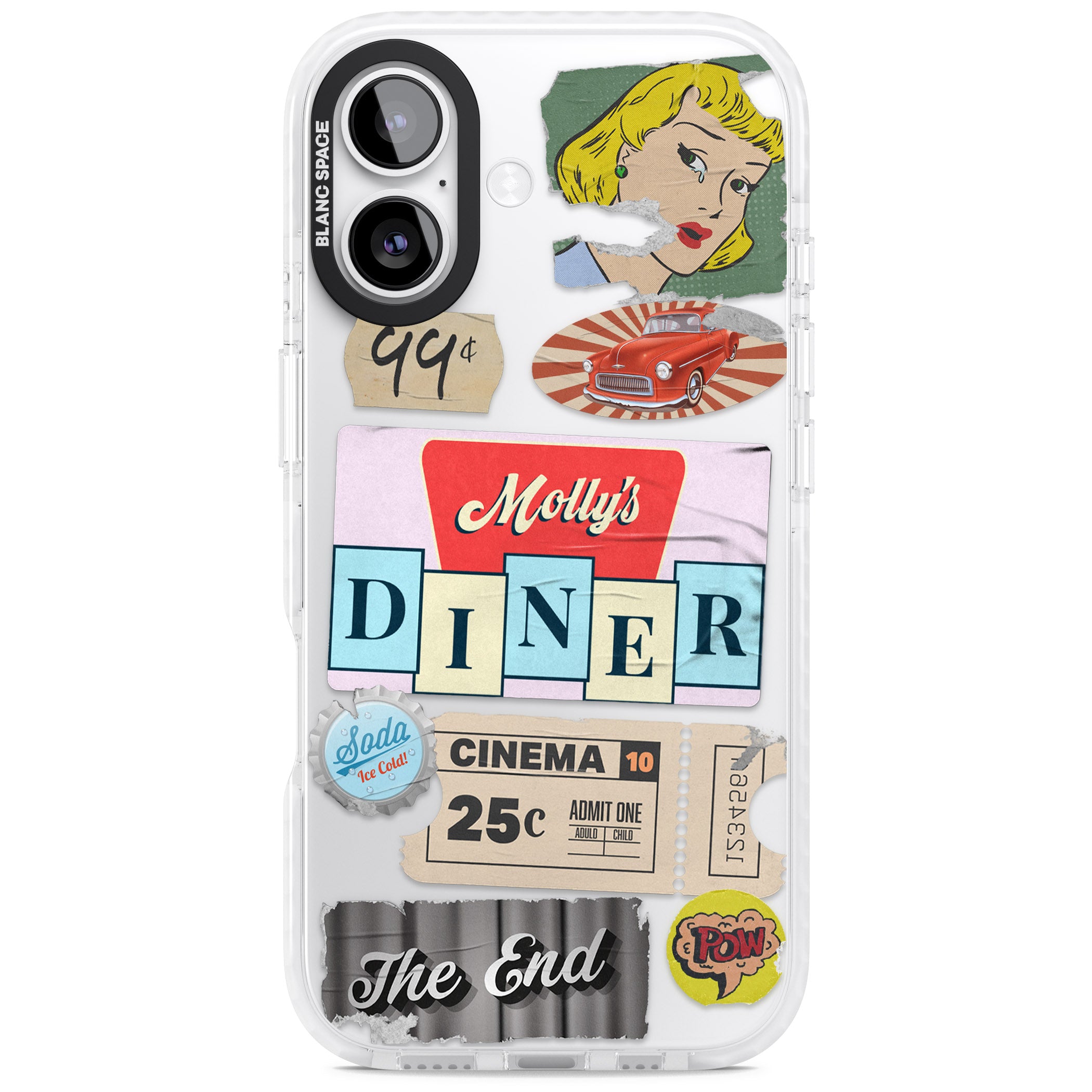 Nifty Fifties Swing iPhone 17 Impact Clear Phone Case