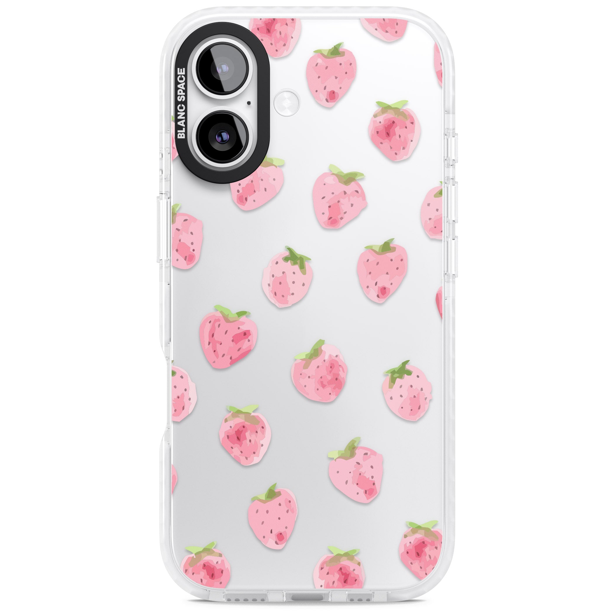 Classic Strawberry iPhone 17 Impact Clear Phone Case
