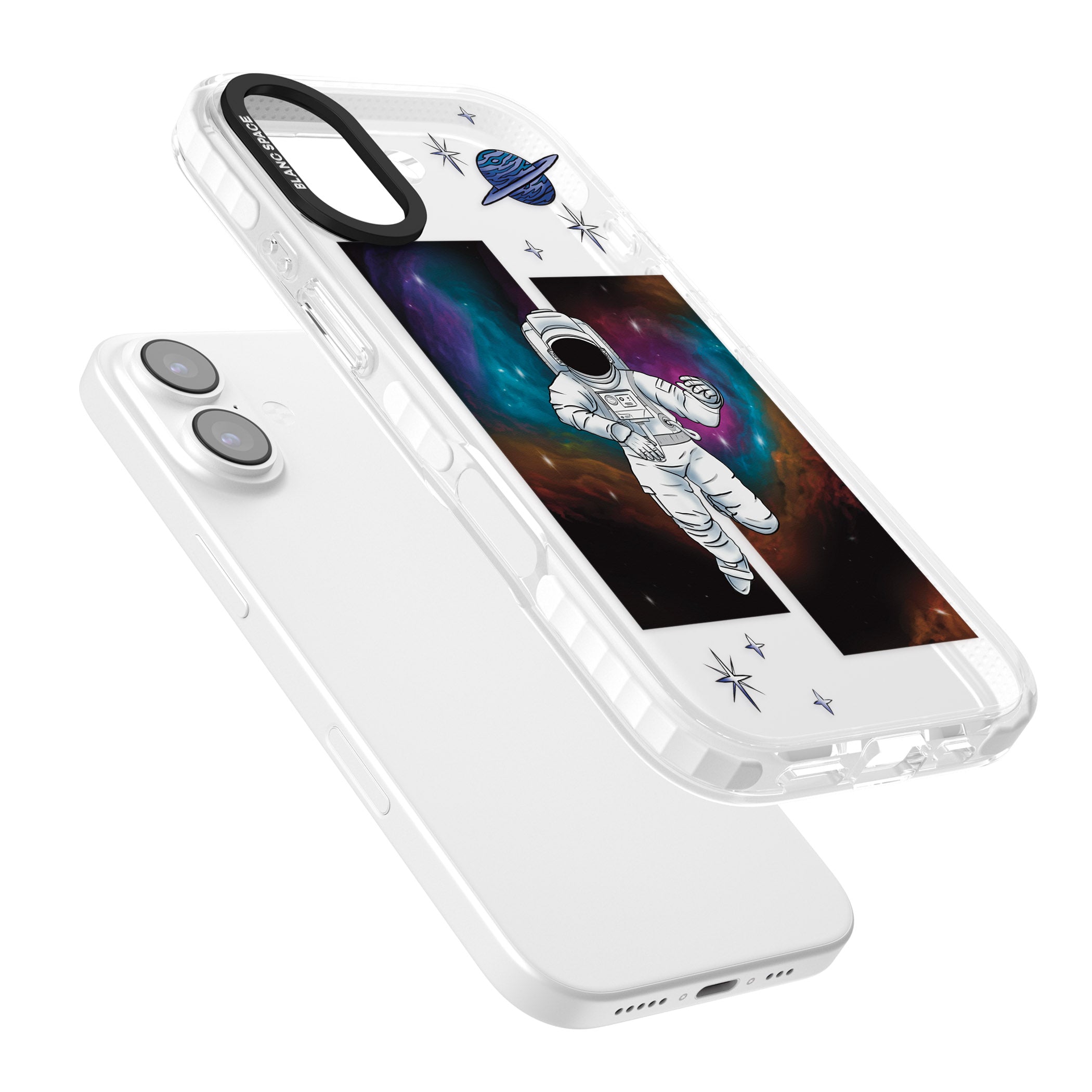 Escape The Nebula iPhone 17 Impact Clear Phone Case Colours