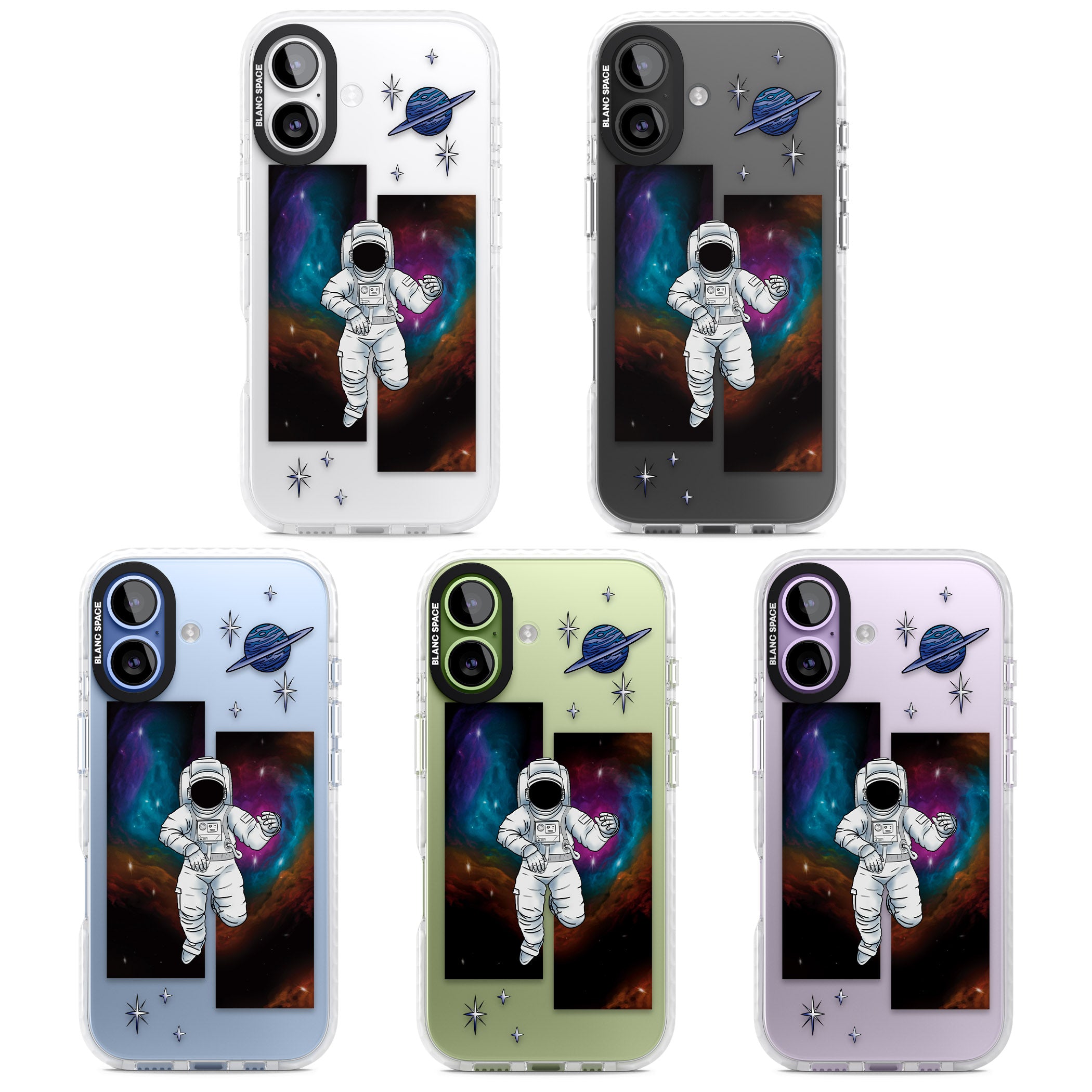 Escape The Nebula iPhone 17 Impact Clear Phone Case APT Impact Protection