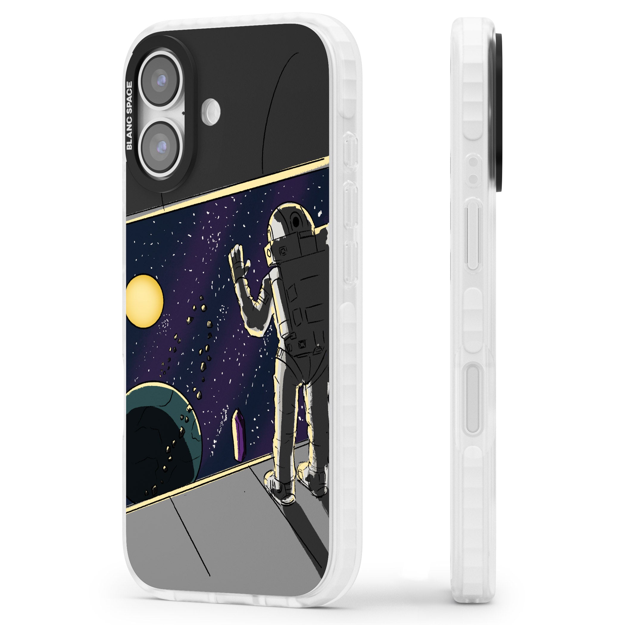 Home iPhone 17 Impact Clear Phone Case Side Profile