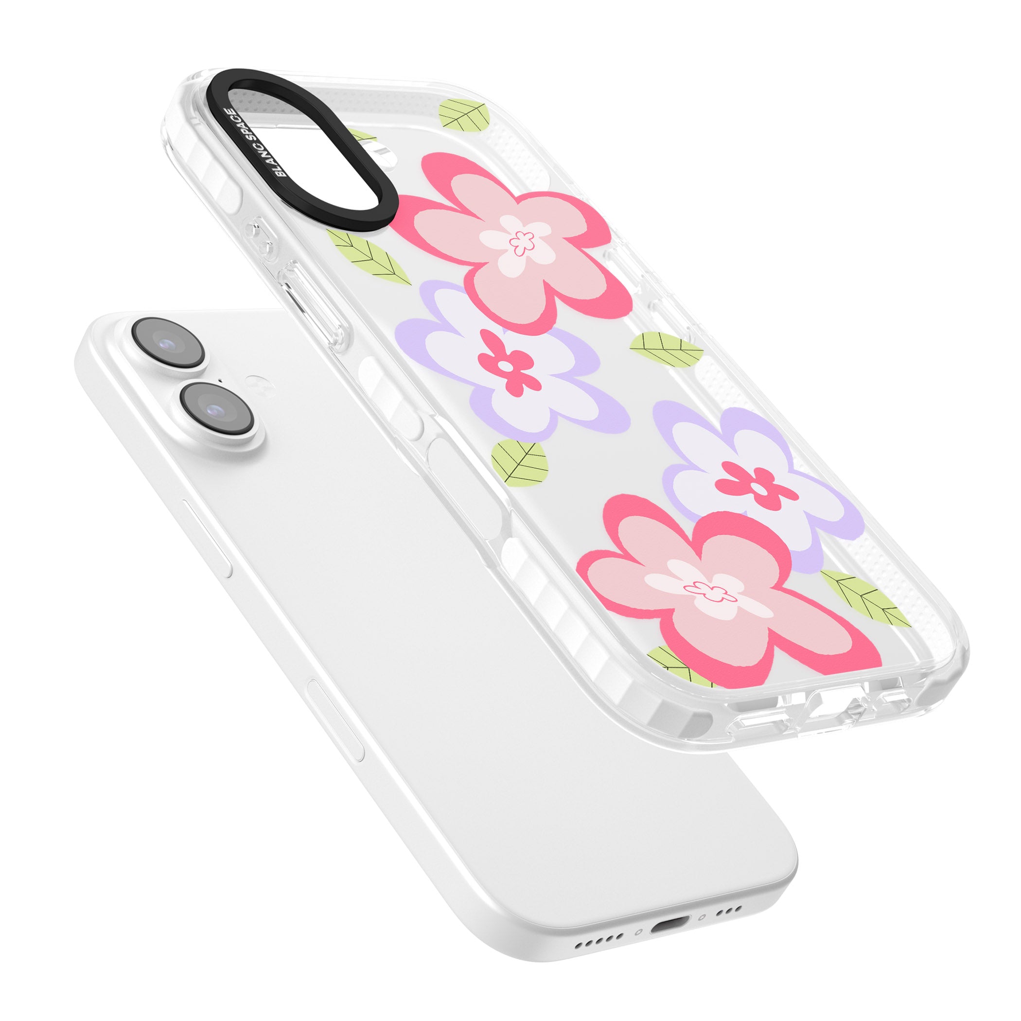 Funky Flowers iPhone 17 Impact Clear Phone Case Colours