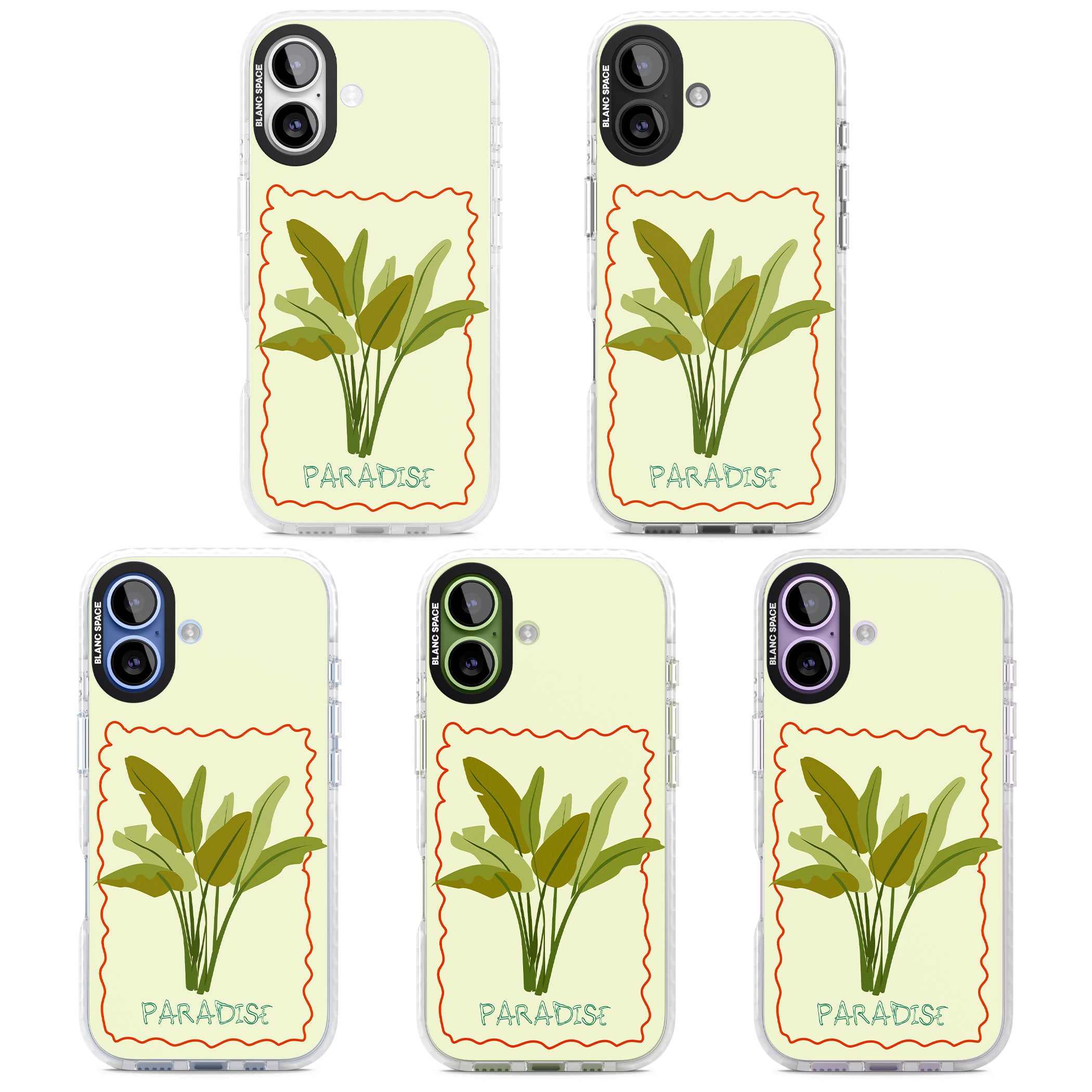 Paradies Plant iPhone 17 Impact Clear Phone Case APT Impact Protection