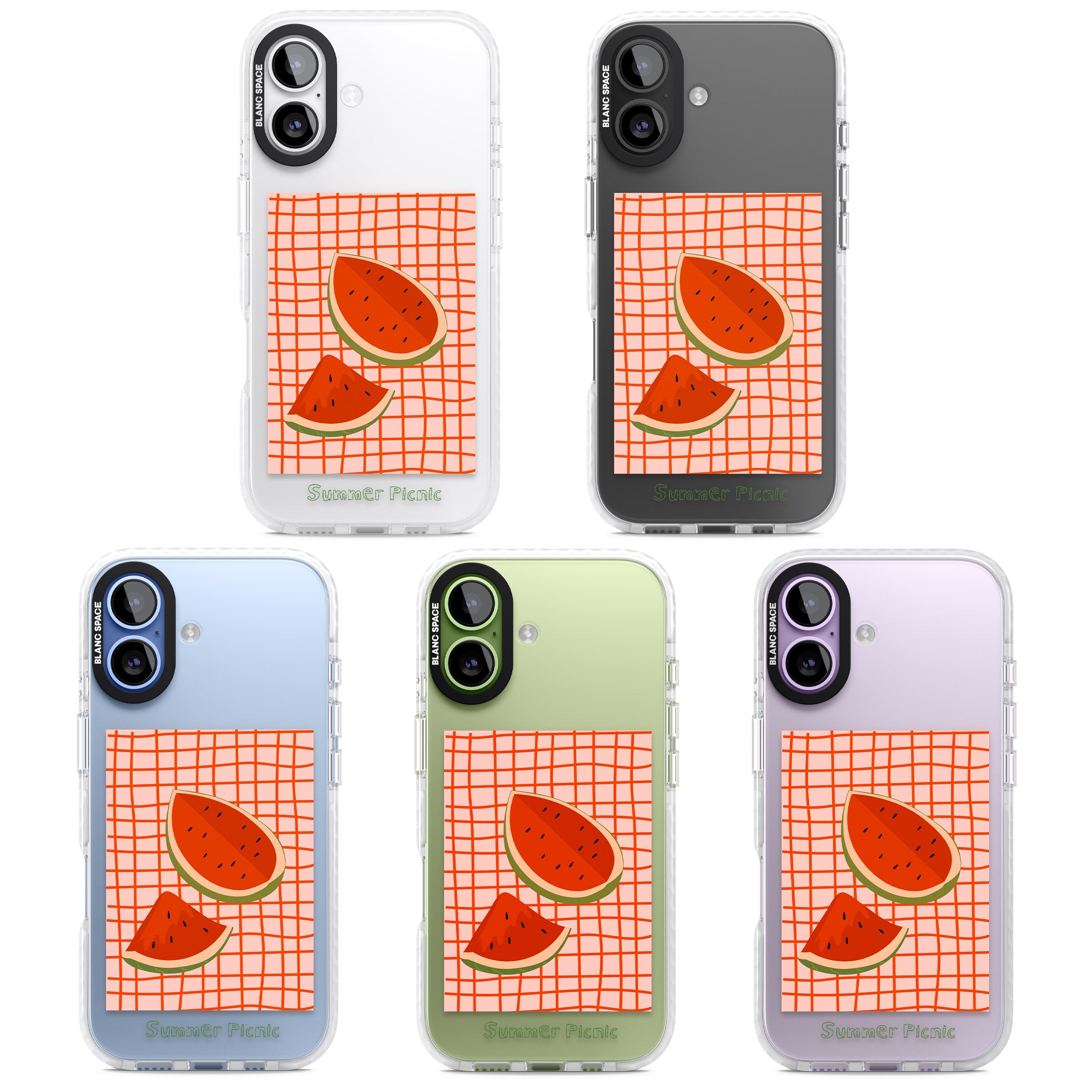Summer Picnic iPhone 17 Impact Clear Phone Case APT Impact Protection