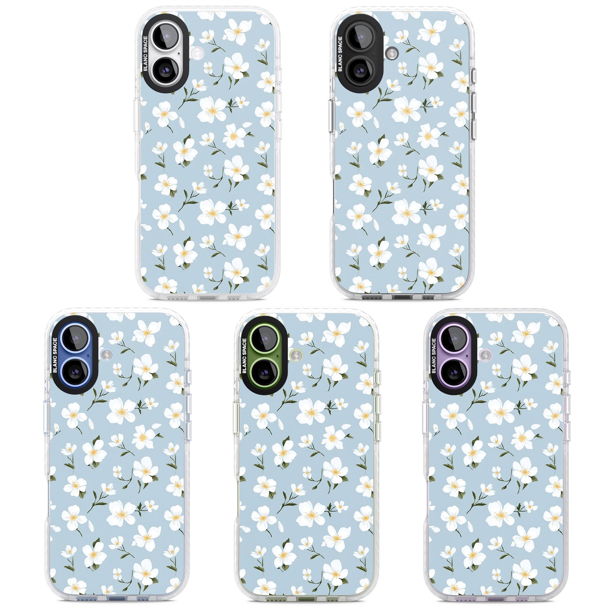 Soft White Blossoms iPhone 17 Impact Clear Phone Case APT Impact Protection