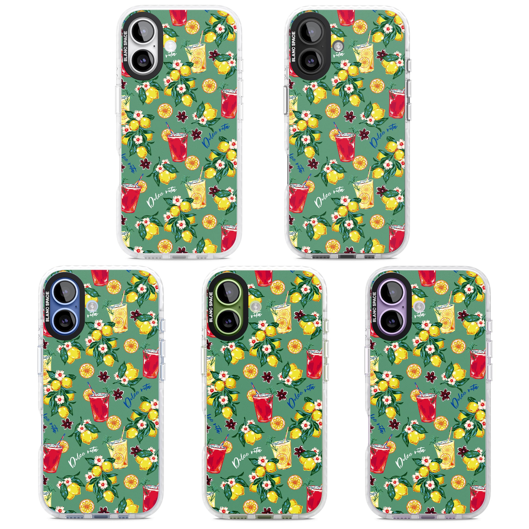 Lemon Cocktails iPhone 17 Impact Clear Phone Case APT Impact Protection