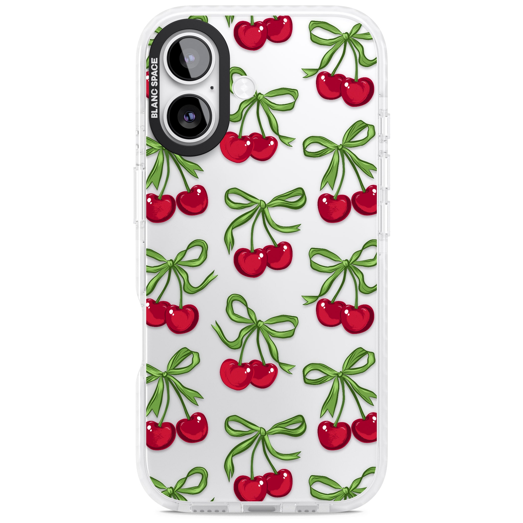 Cherry Bows iPhone 17 Impact Clear Phone Case