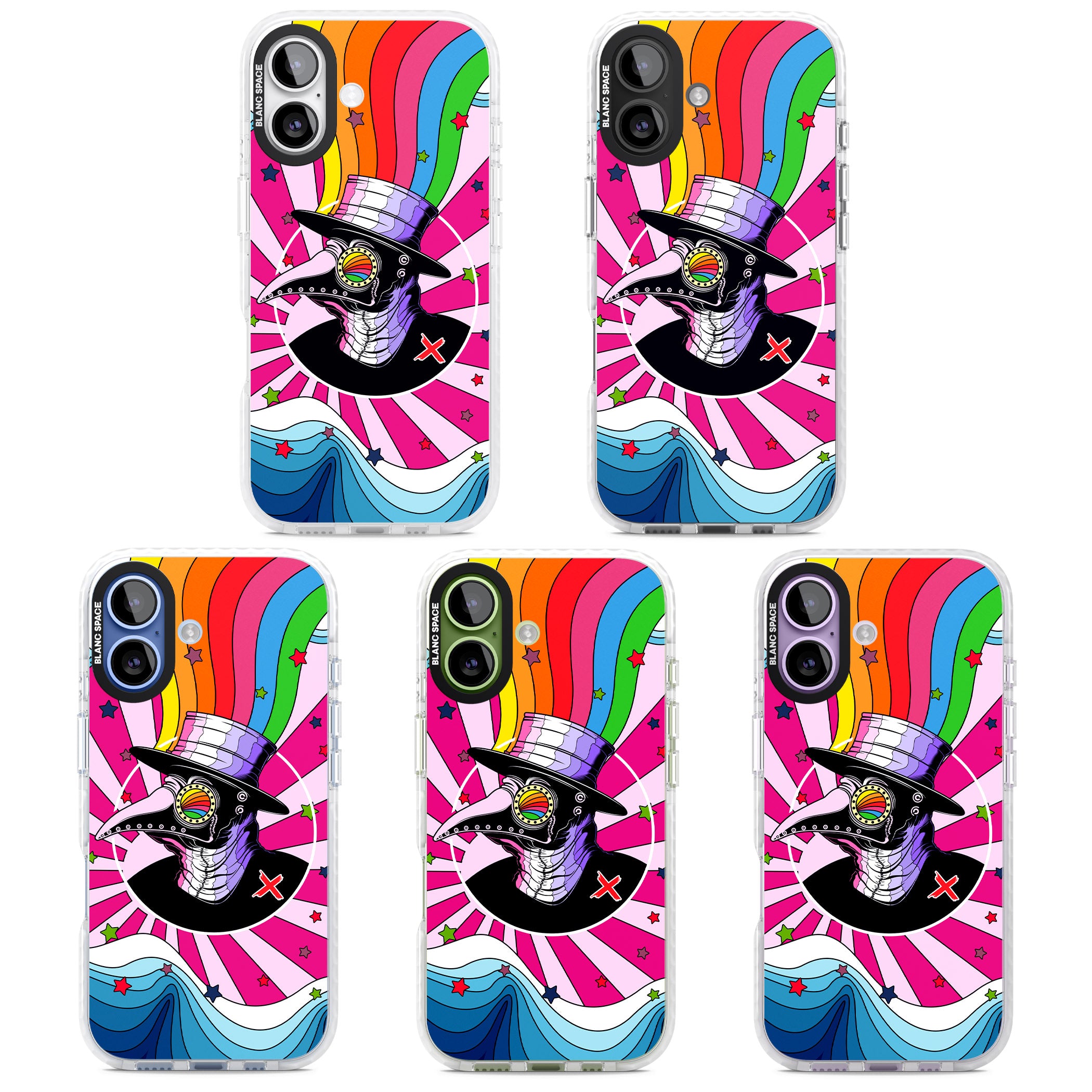 Plague Doctor Passion iPhone 17 Impact Clear Phone Case APT Impact Protection