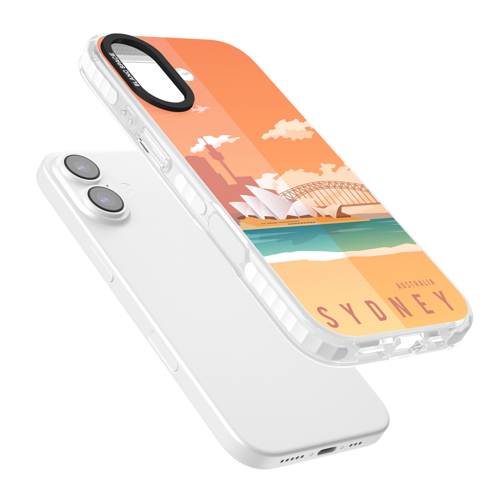 Vintage Travel Poster Sydney iPhone 17 Impact Clear Phone Case Colours