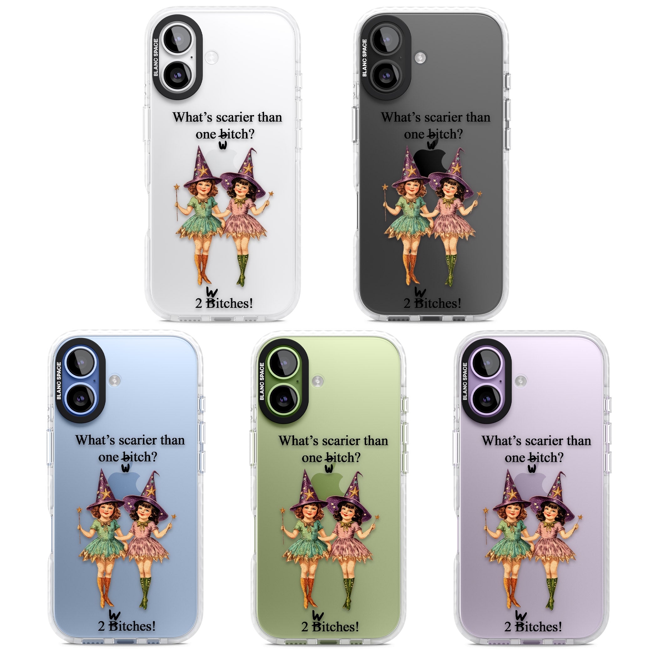 Two Witches iPhone 17 Impact Clear Phone Case APT Impact Protection