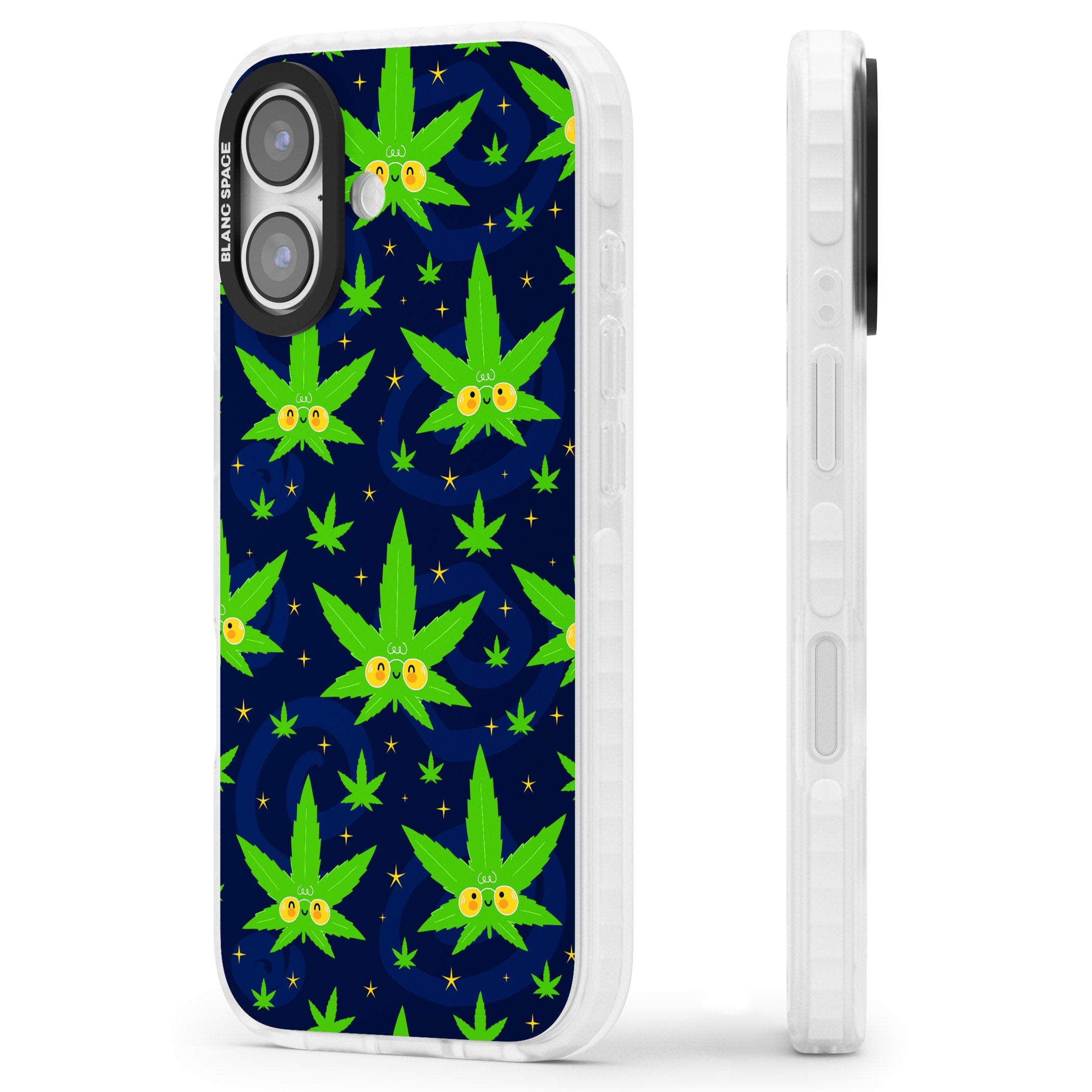 High Af iPhone 17 Impact Clear Phone Case Side Profile