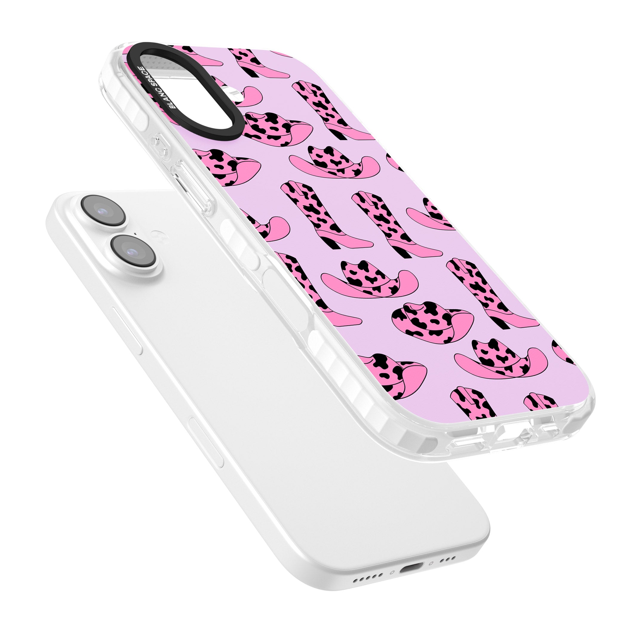 Cow Girl Pattern iPhone 17 Impact Clear Phone Case Colours