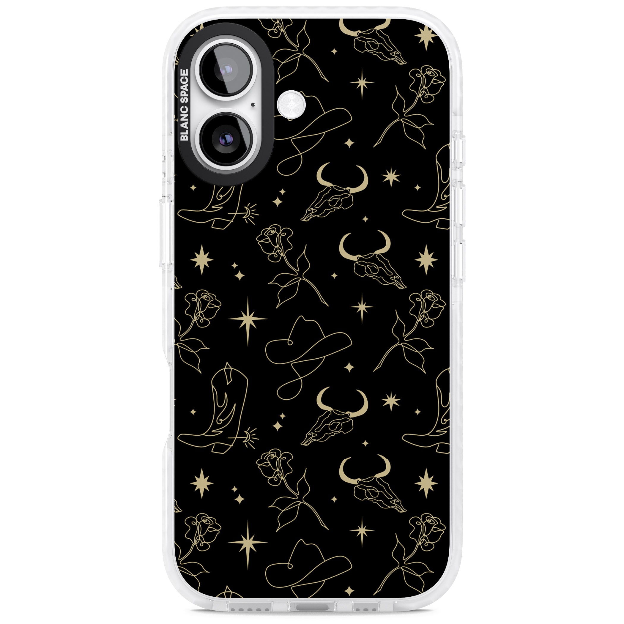 Celestial West Pattern iPhone 17 Impact Clear Phone Case