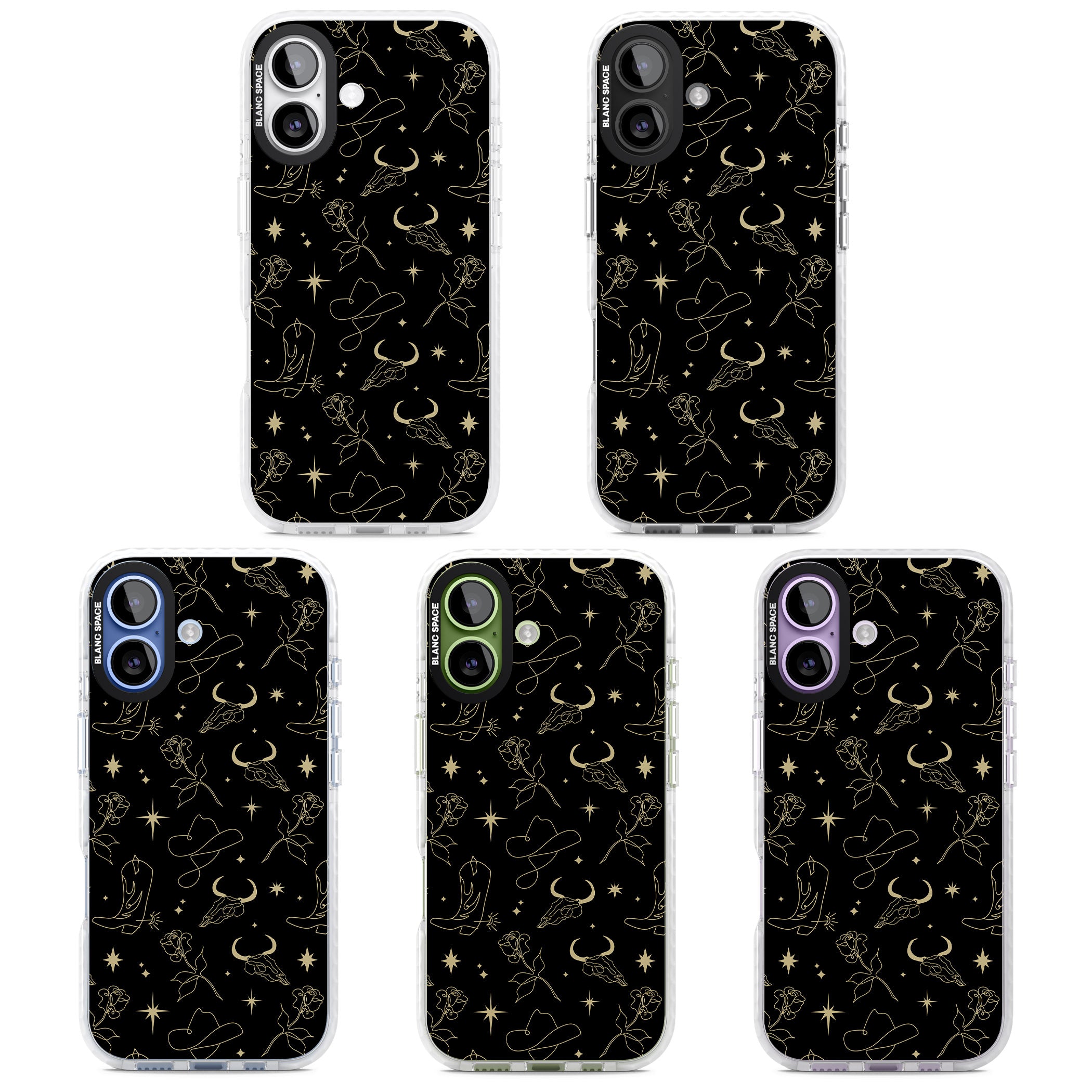 Celestial West Pattern iPhone 17 Impact Clear Phone Case APT Impact Protection