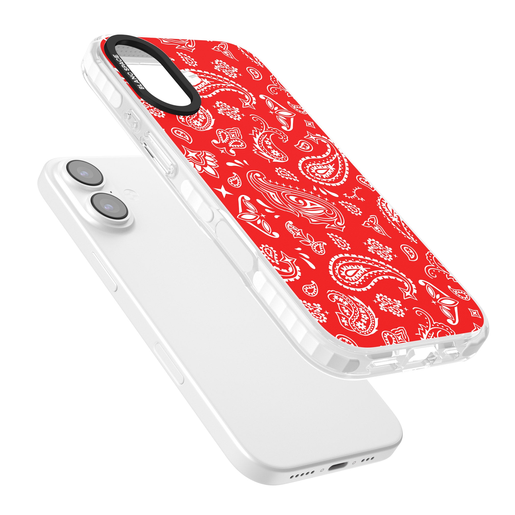 Red Bandana iPhone 17 Impact Clear Phone Case Colours