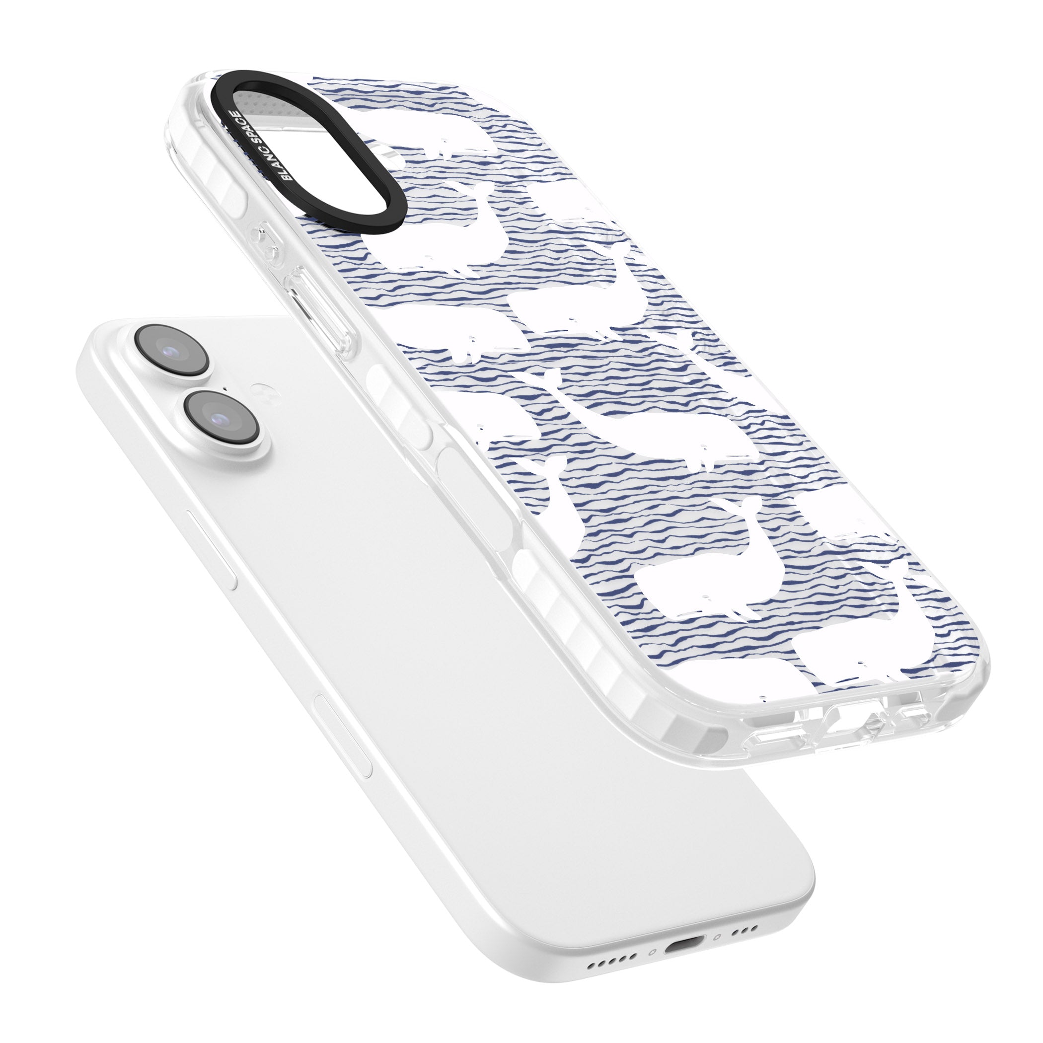 Whale Wave iPhone 17 Impact Clear Phone Case Colours