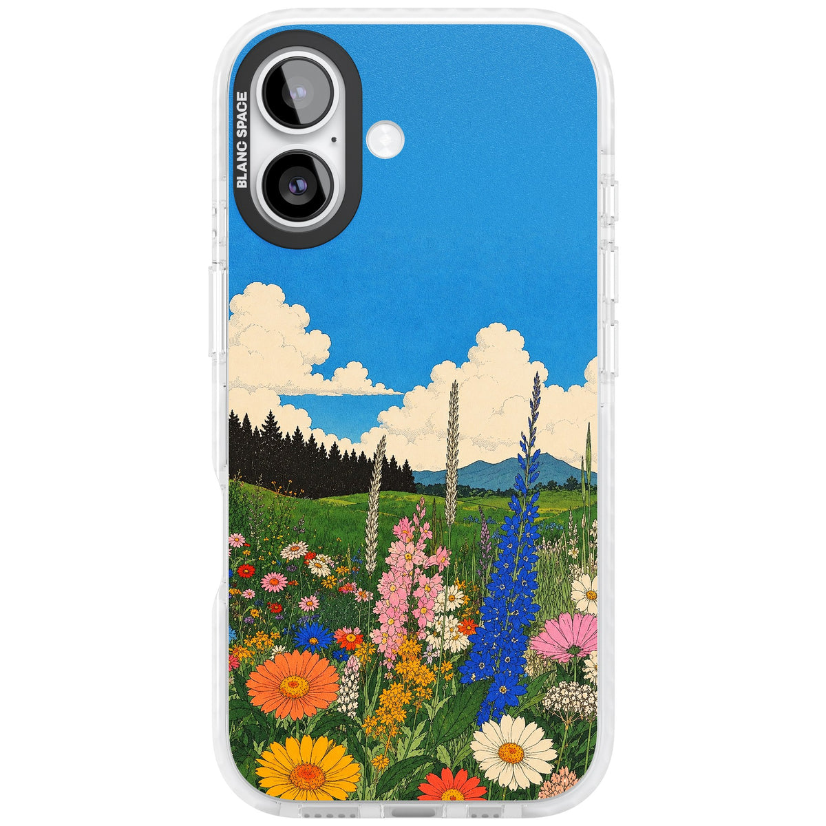Wildbloom iPhone 16 / iPhone 16 Plus / iPhone 17 Impact Clear Phone Case front