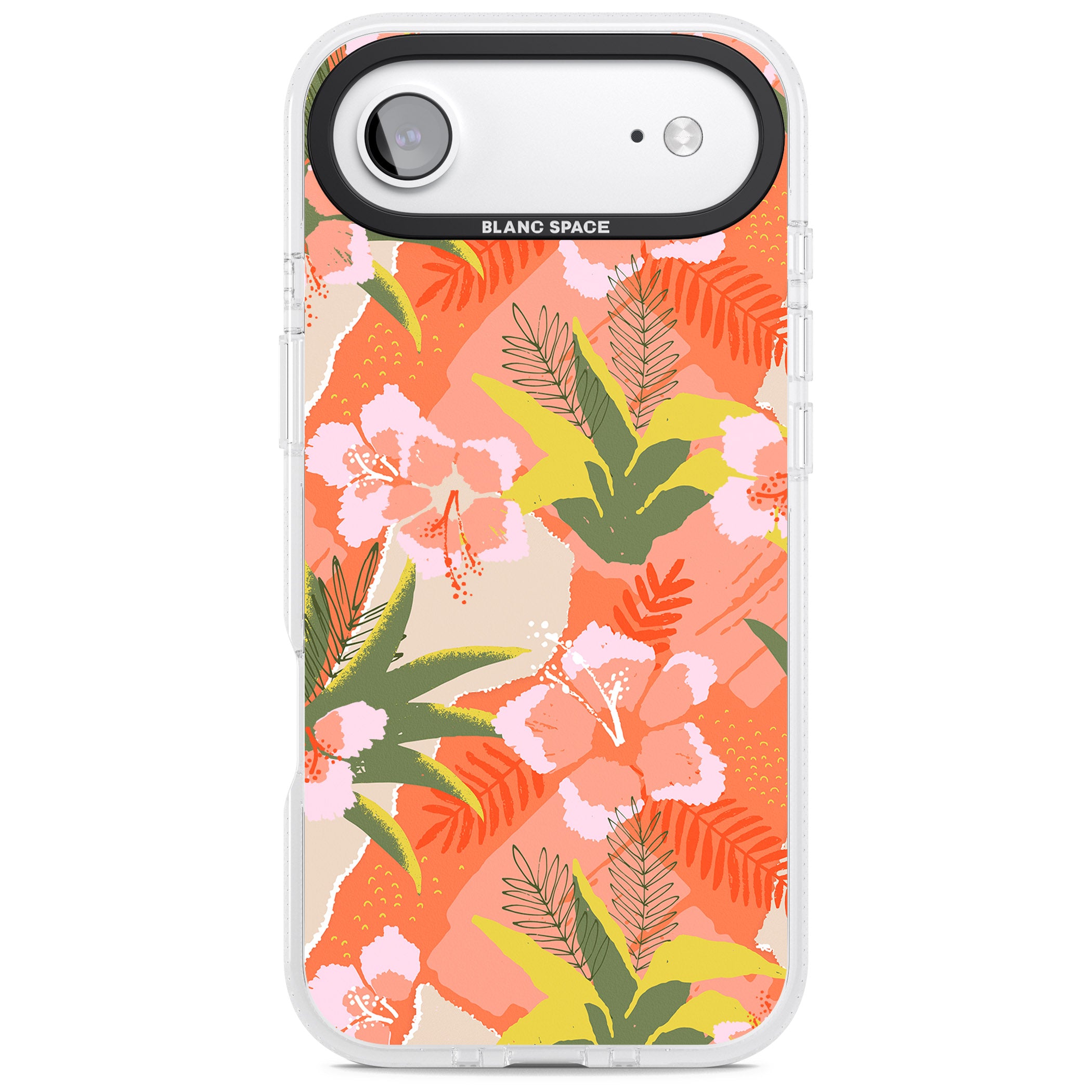 Hawaiian Flowers Abstract Pattern iPhone 17 Air Impact Air Clear Phone Case