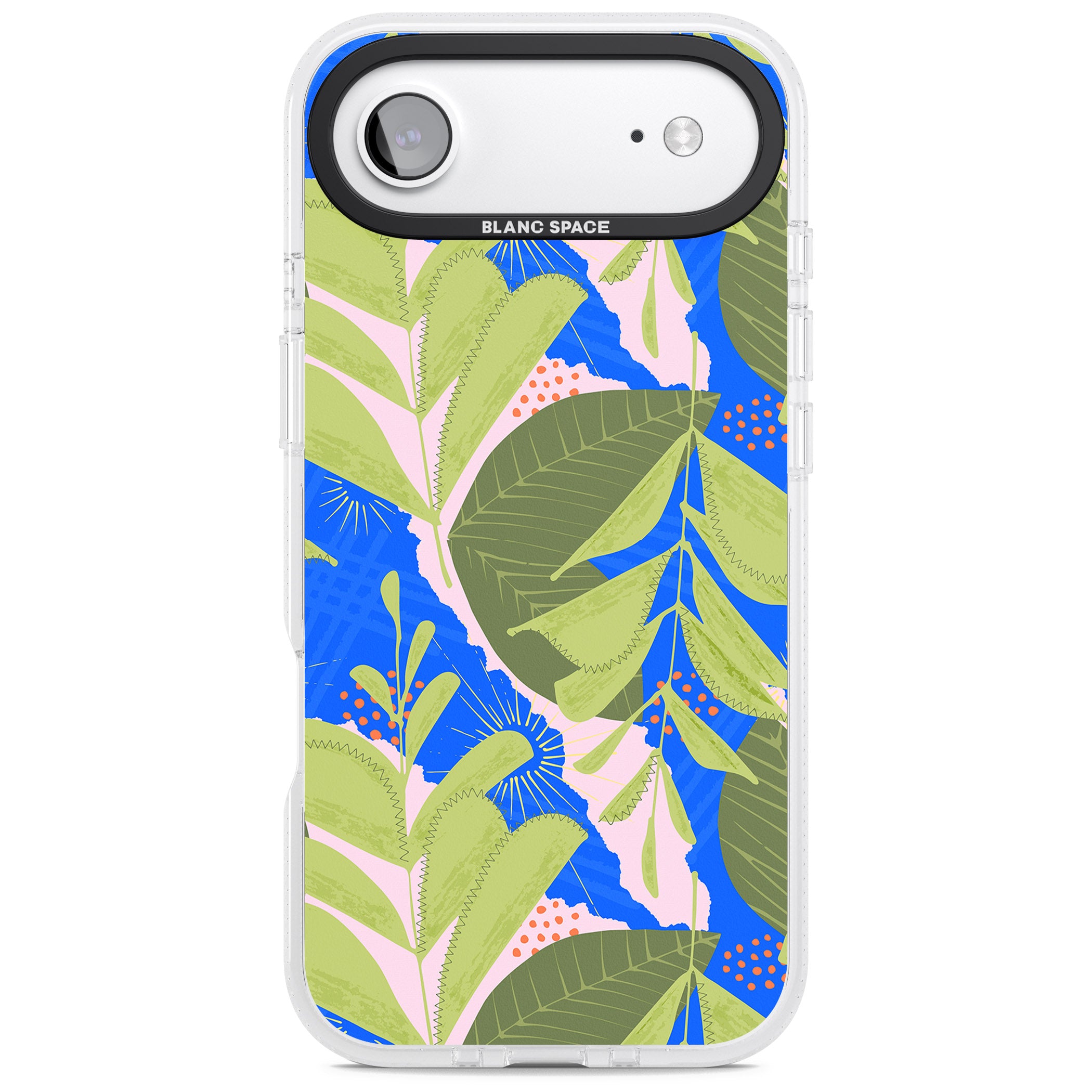 Fern Leaves Abstract Pattern iPhone 17 Air Impact Air Clear Phone Case