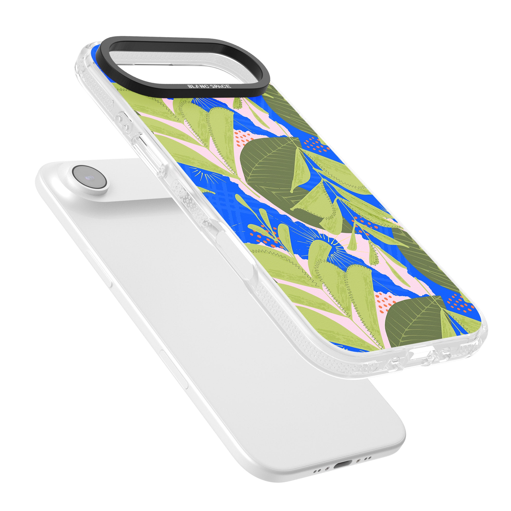 Fern Leaves Abstract Pattern iPhone 17 Air Impact Air Clear Phone Case Colours