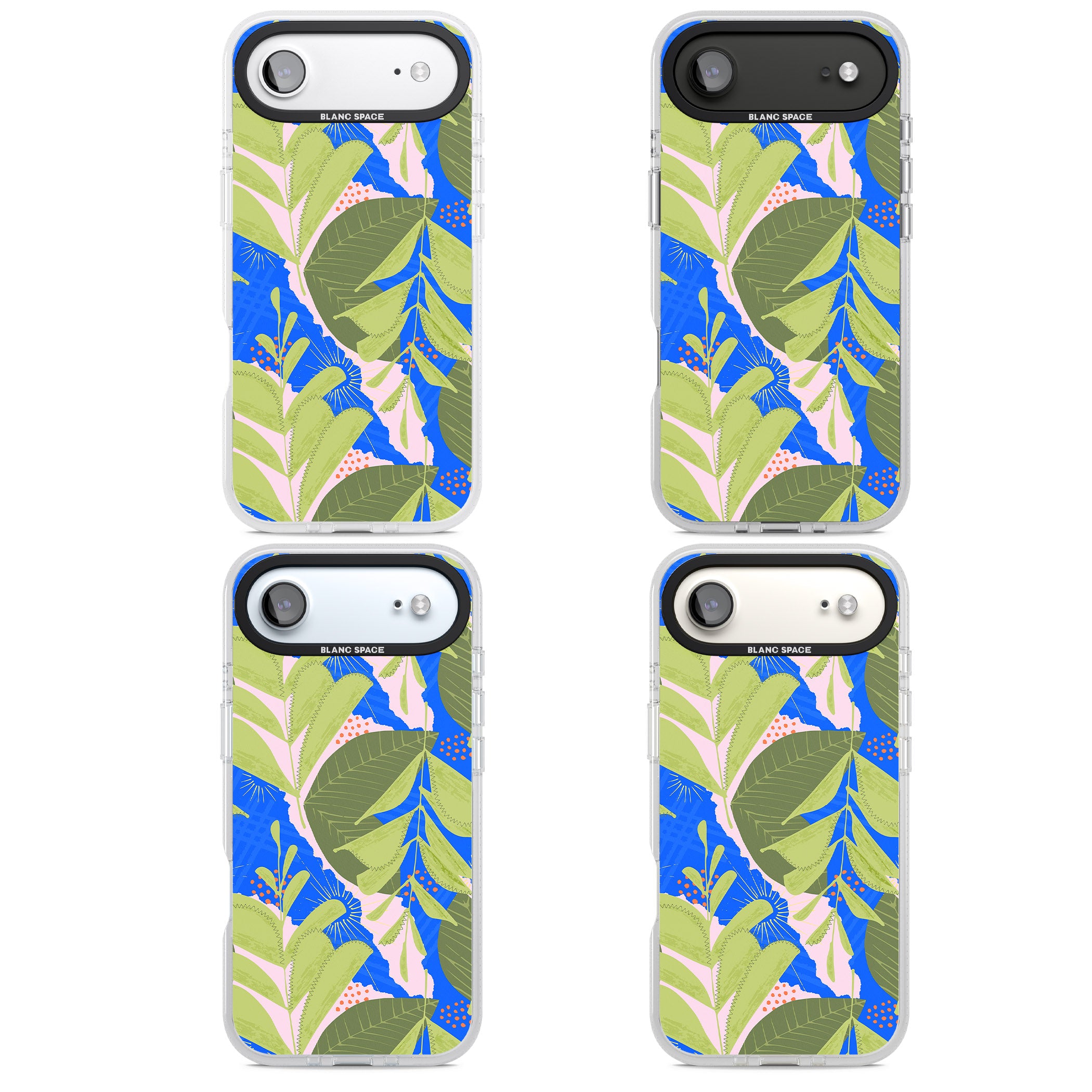 Fern Leaves Abstract Pattern iPhone 17 Air Impact Air Clear Phone Case APT Impact Protection