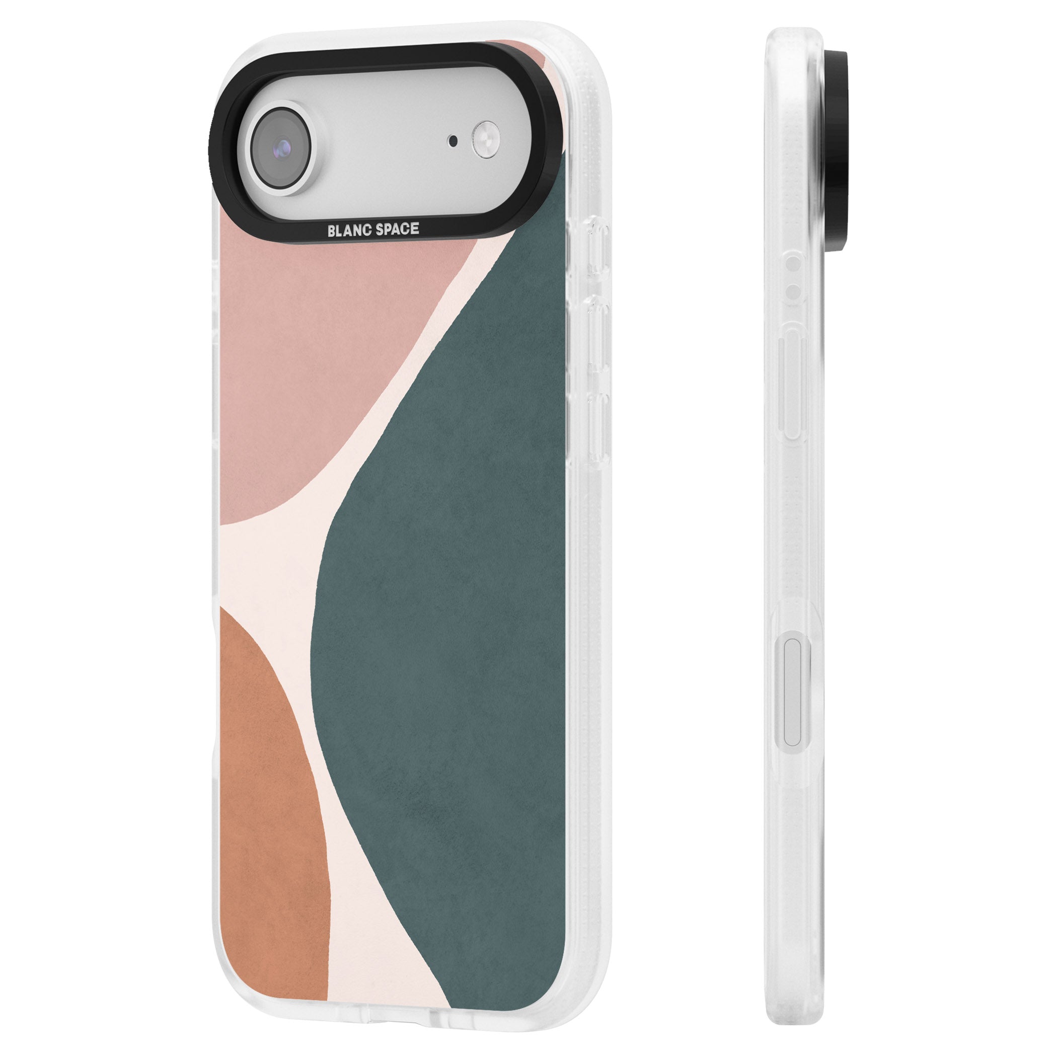 Lush Abstract Watercolour Design #8 iPhone 17 Air Impact Air Clear Phone Case Side Profile