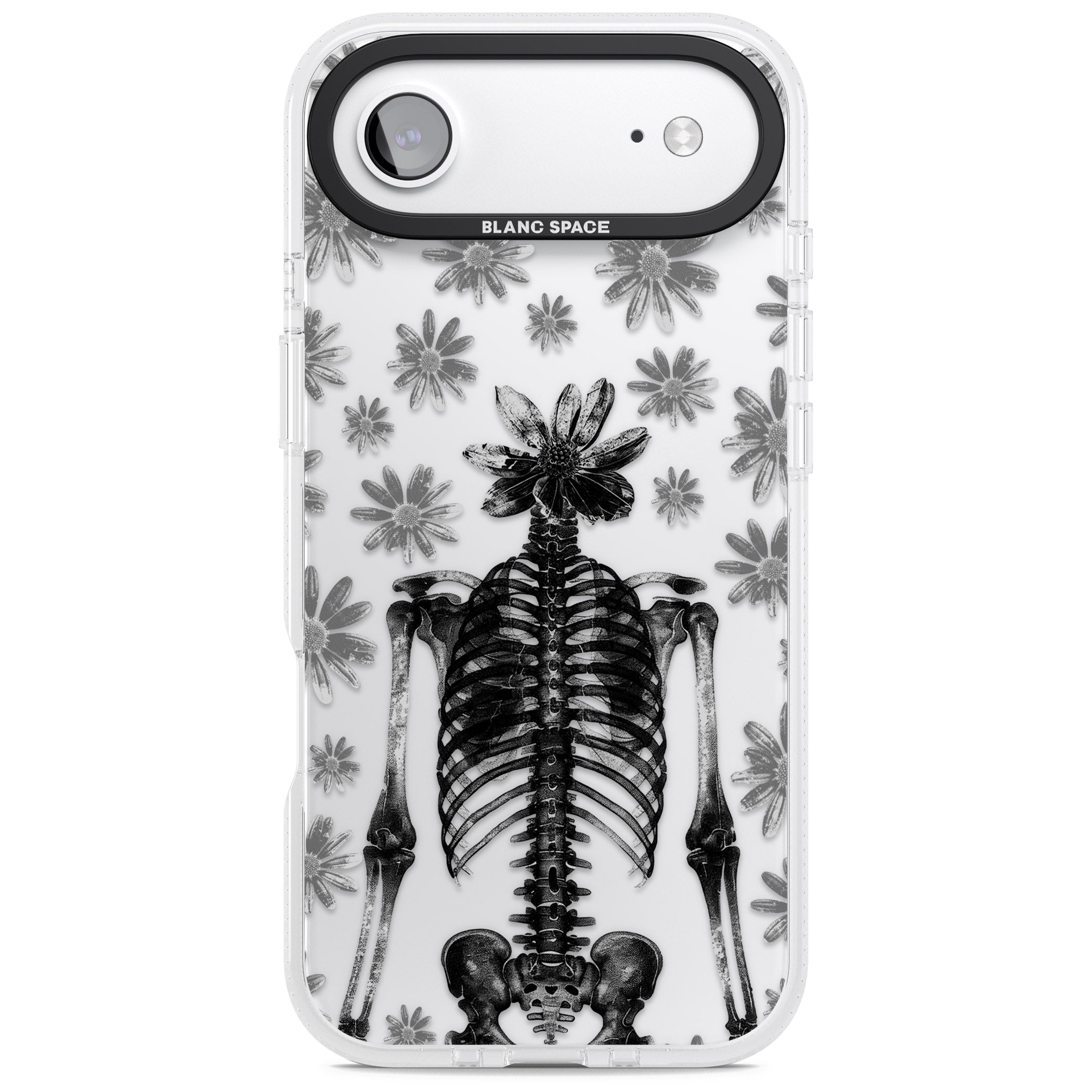 Skeleton Flower iPhone 17 Air Impact Air Clear Phone Case