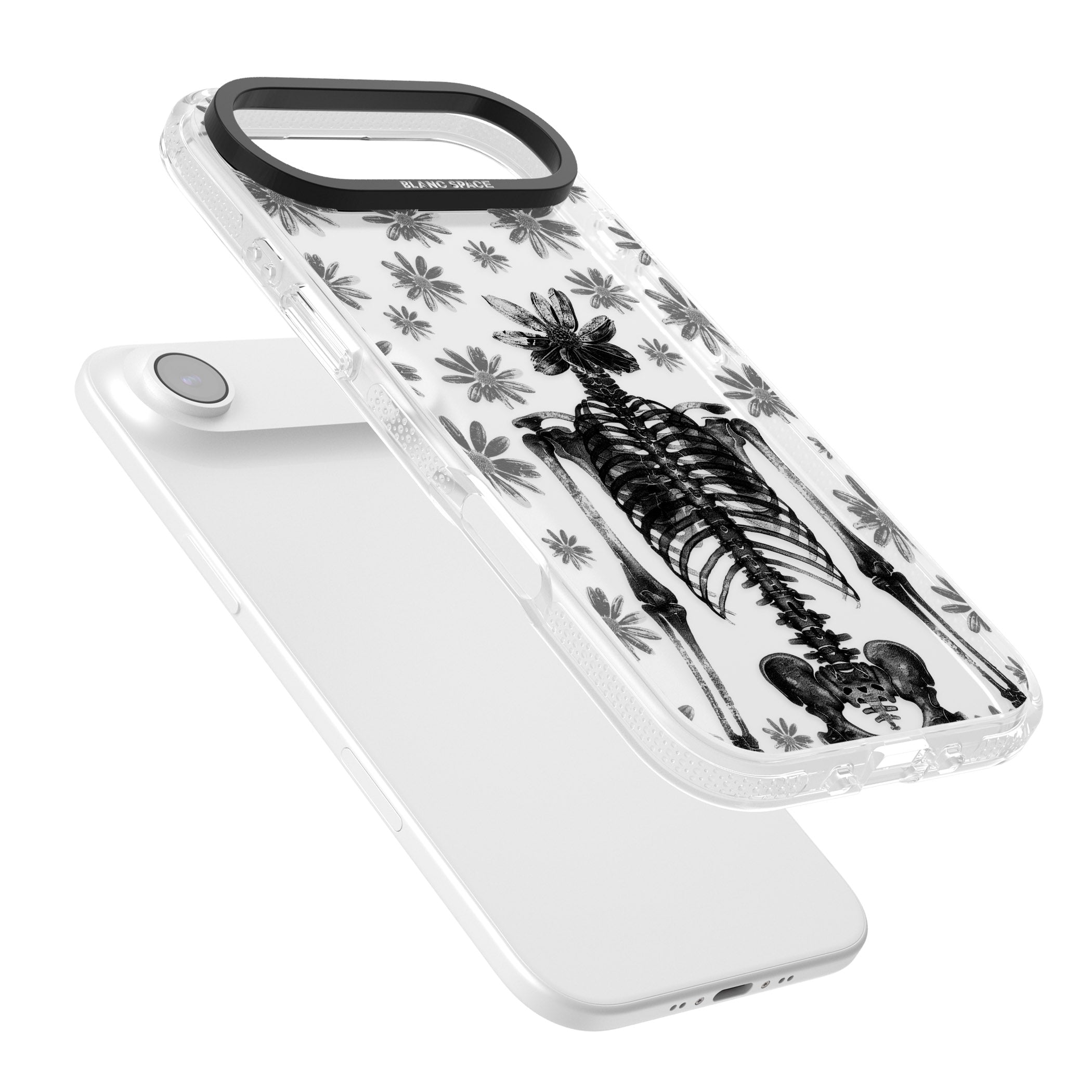 Skeleton Flower iPhone 17 Air Impact Air Clear Phone Case Colours
