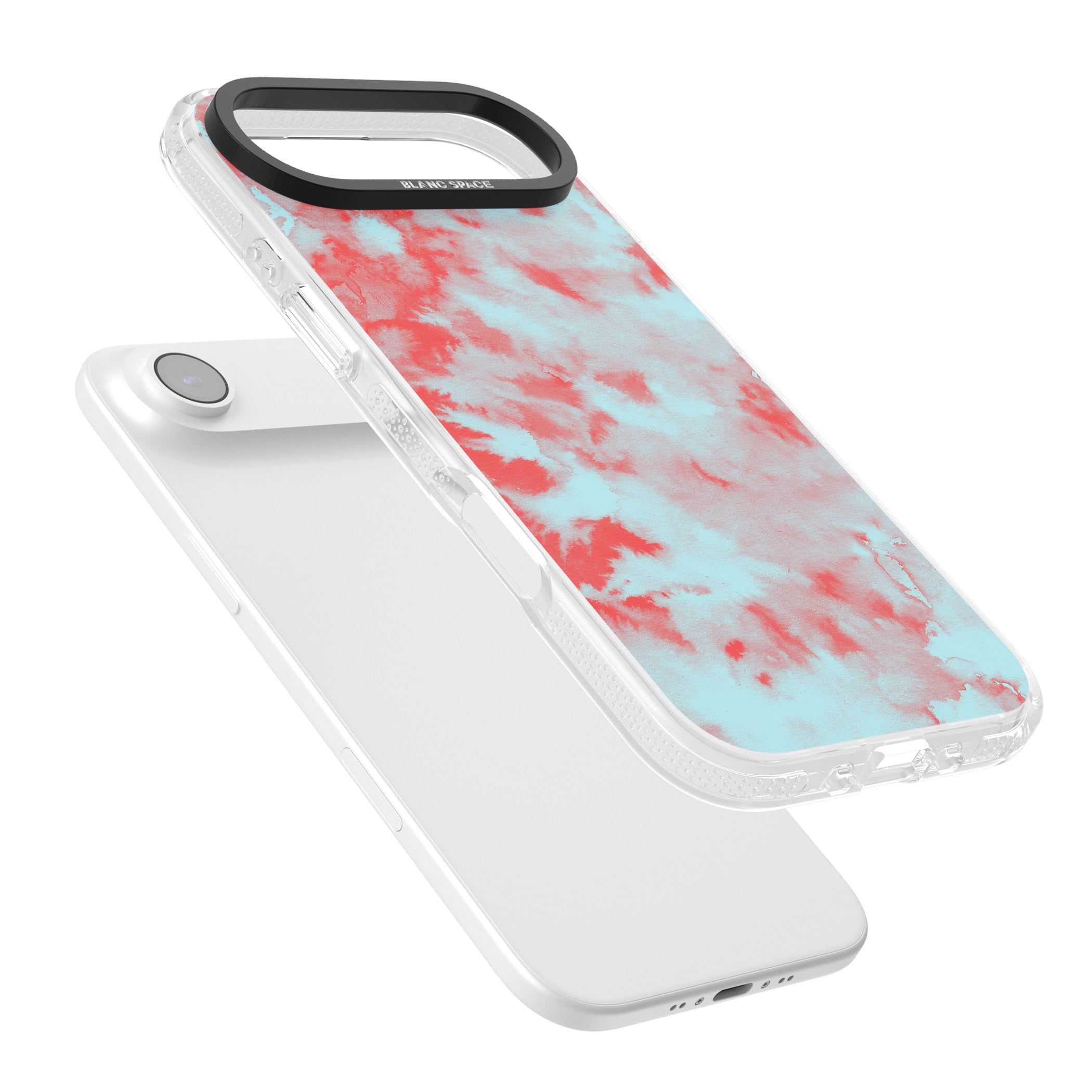 Red & Blue Acid Cloud iPhone 17 Air Impact Air Clear Phone Case Colours