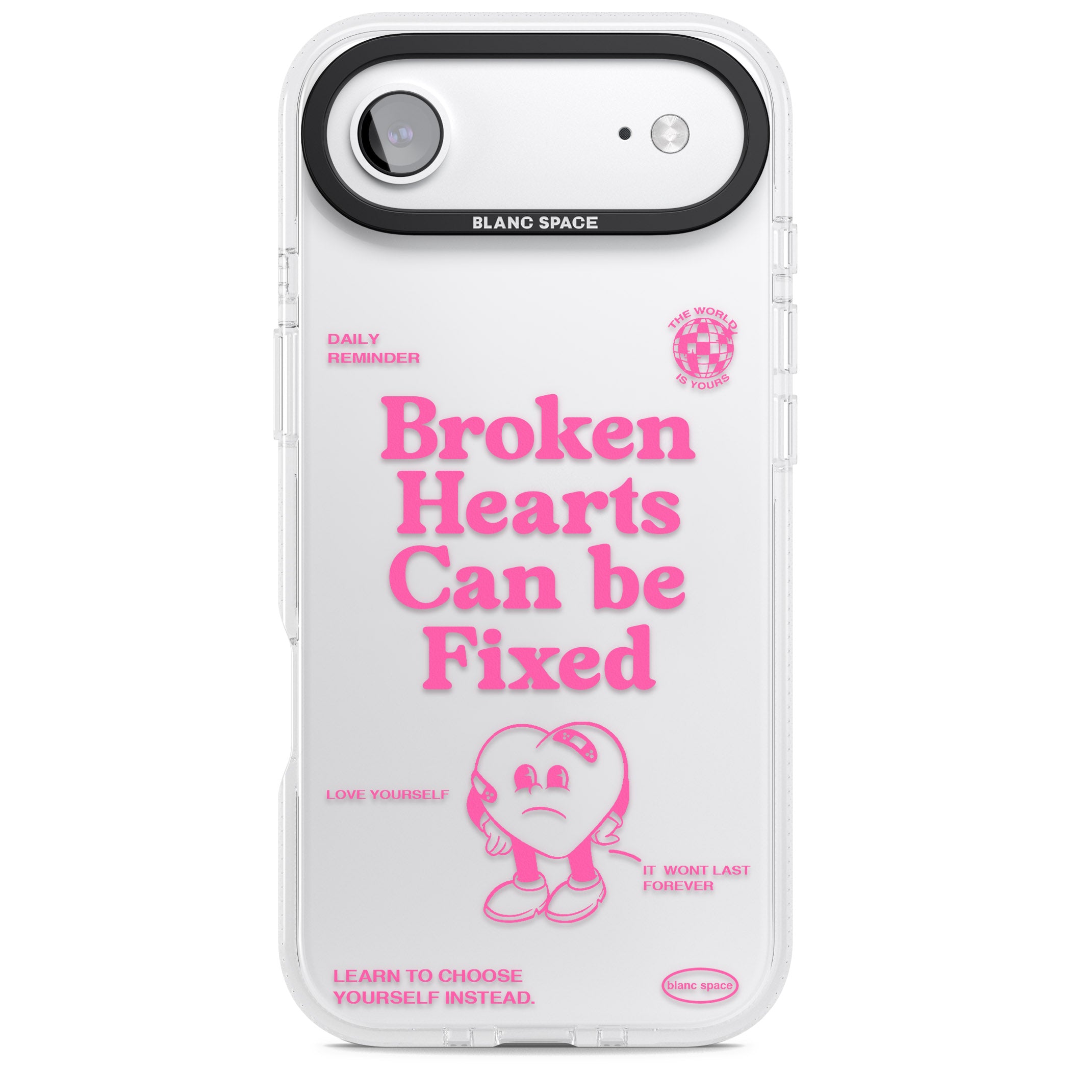 Broken Hearts Can Be Fixed iPhone 17 Air Impact Air Clear Phone Case