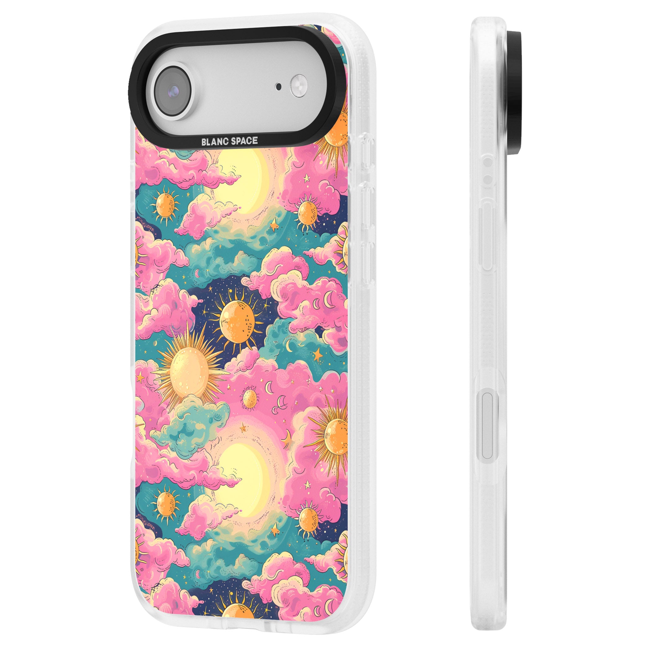 Starlight Clouds iPhone 17 Air Impact Air Clear Phone Case Side Profile