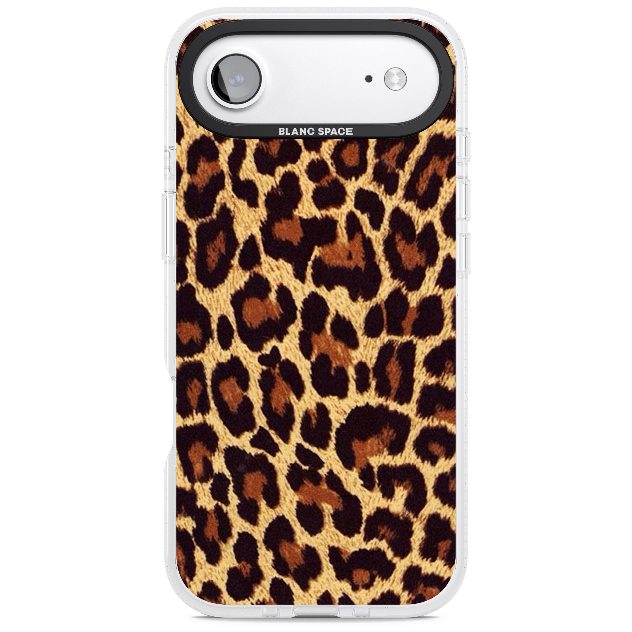 Gold Leopard Print iPhone 17 Air Impact Air Clear Phone Case