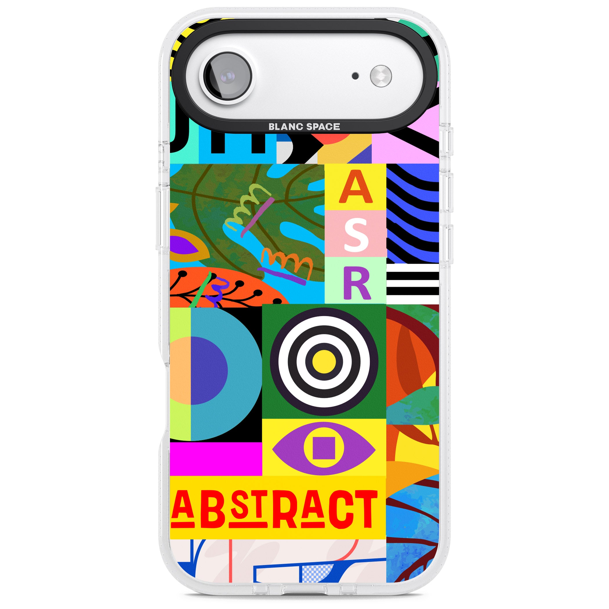 Abstract Pattern Patchwork iPhone 17 Air Impact Air Clear Phone Case