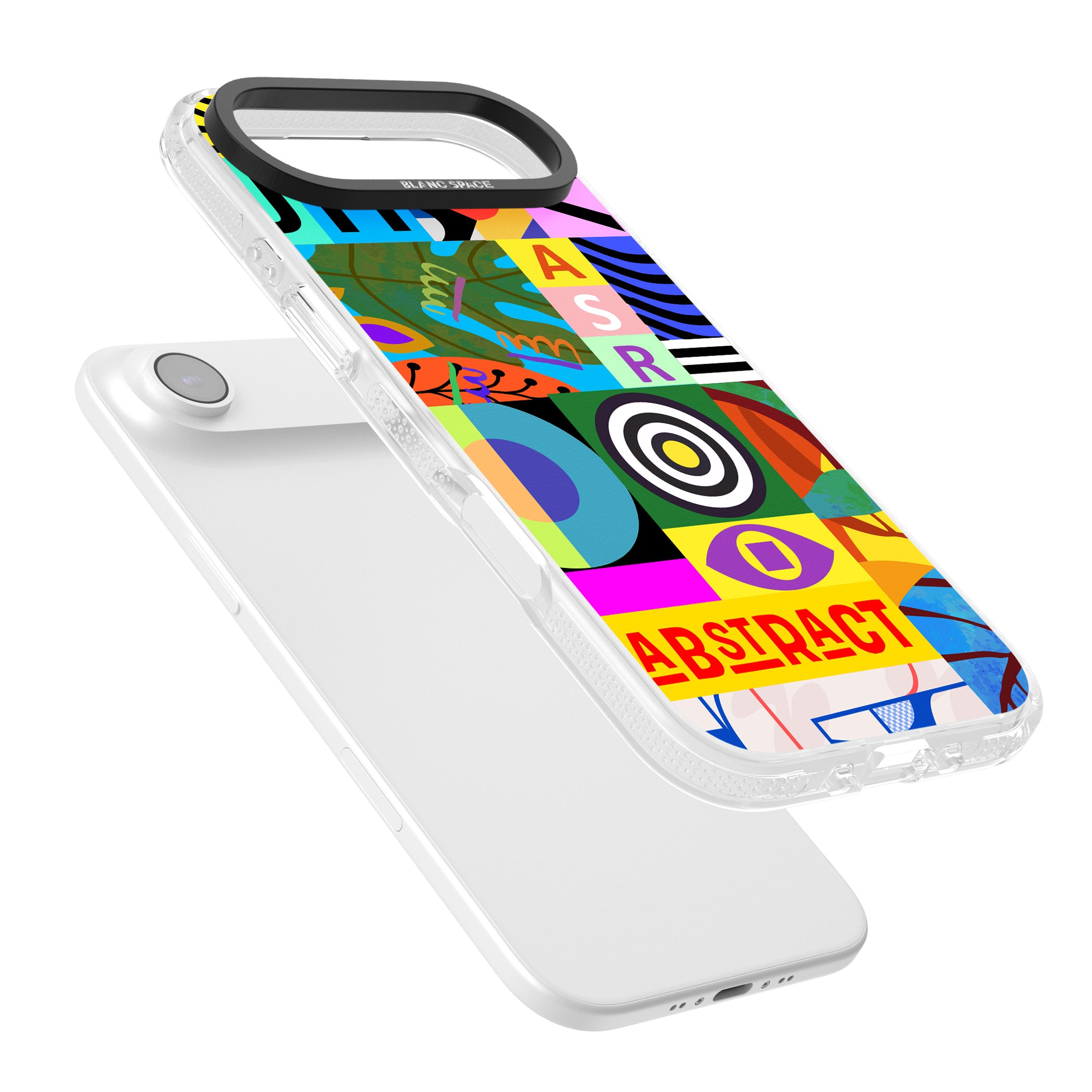 Abstract Pattern Patchwork iPhone 17 Air Impact Air Clear Phone Case Colours