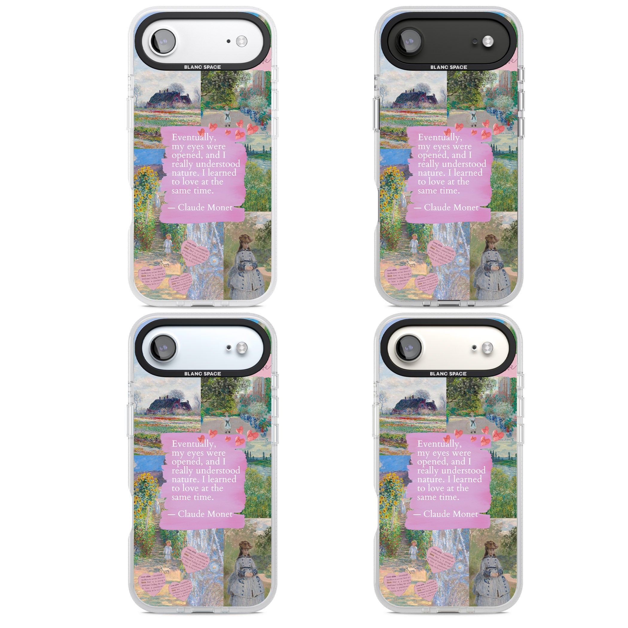 Monet 'Eyes Were Opened' Collage iPhone 17 Air Impact Air Clear Phone Case APT Impact Protection