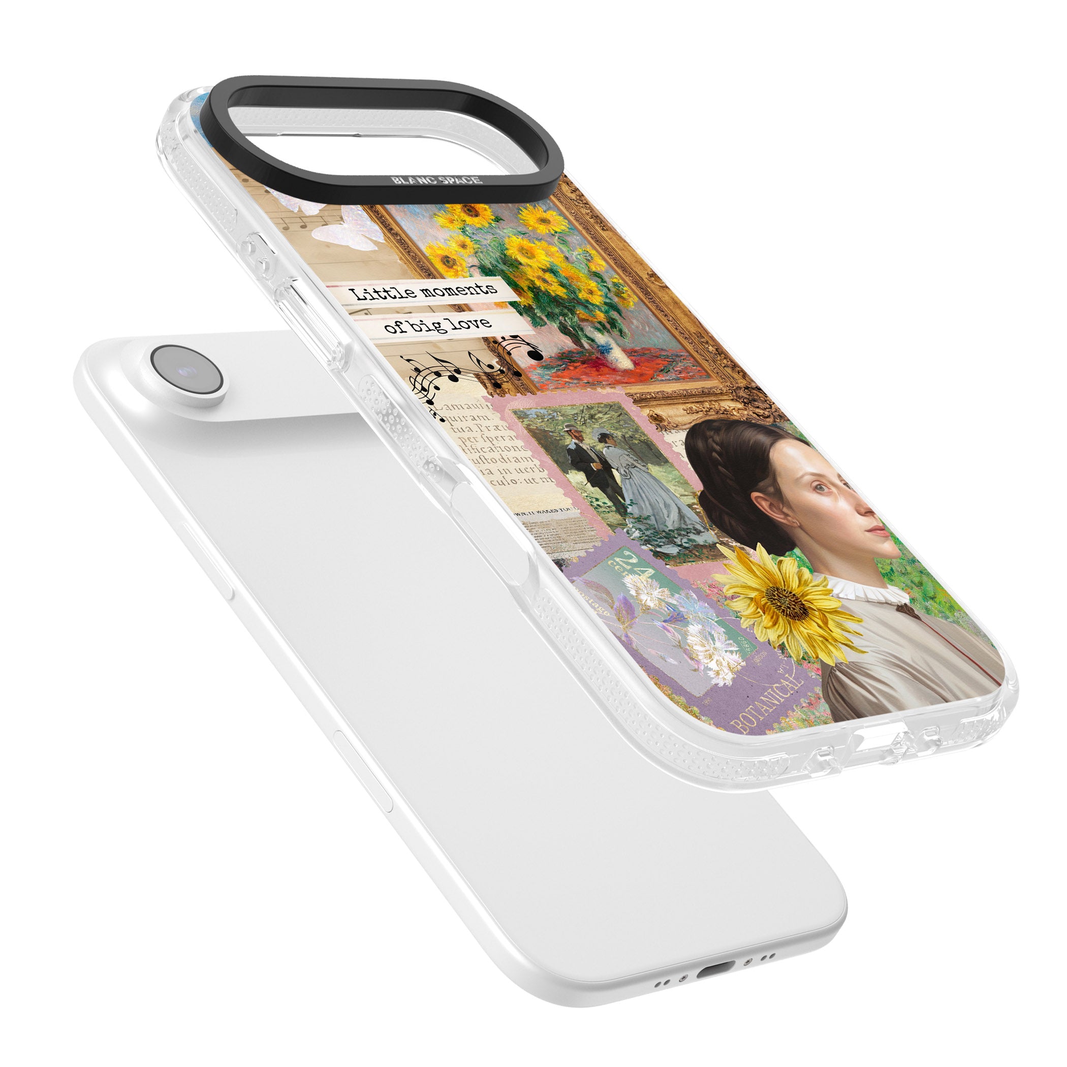 Monet 'Little Moments' Collage iPhone 17 Air Impact Air Clear Phone Case Colours