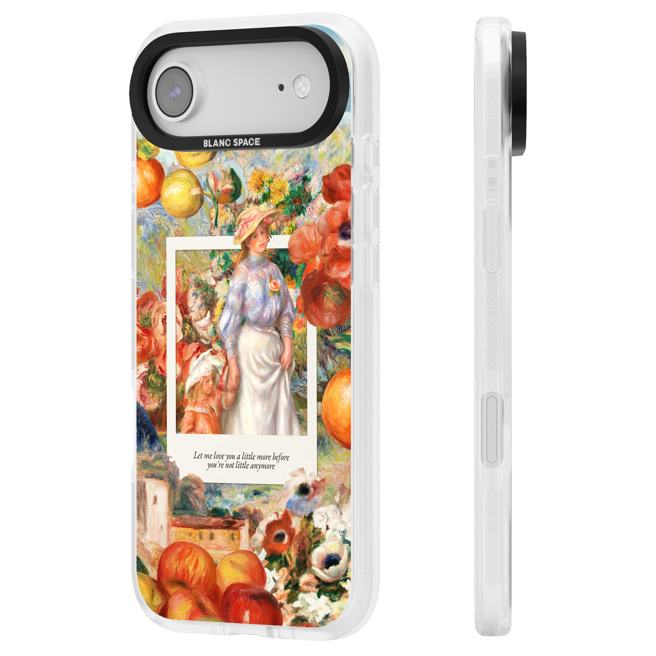 Renoir Mother & Child iPhone 17 Air Impact Air Clear Phone Case Side Profile