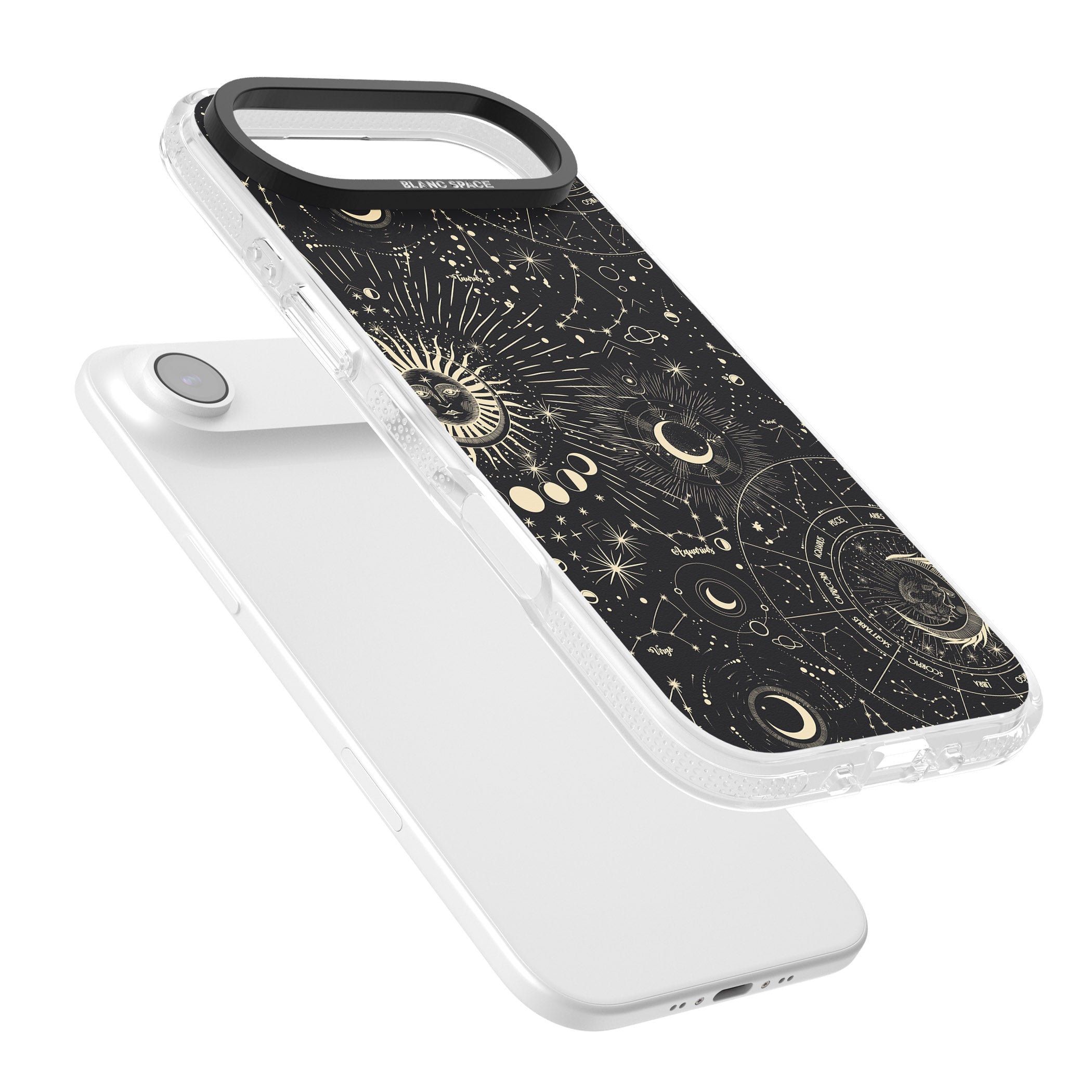 Suns & Zodiac Celestial Chart iPhone 17 Air Impact Air Clear Phone Case Colours