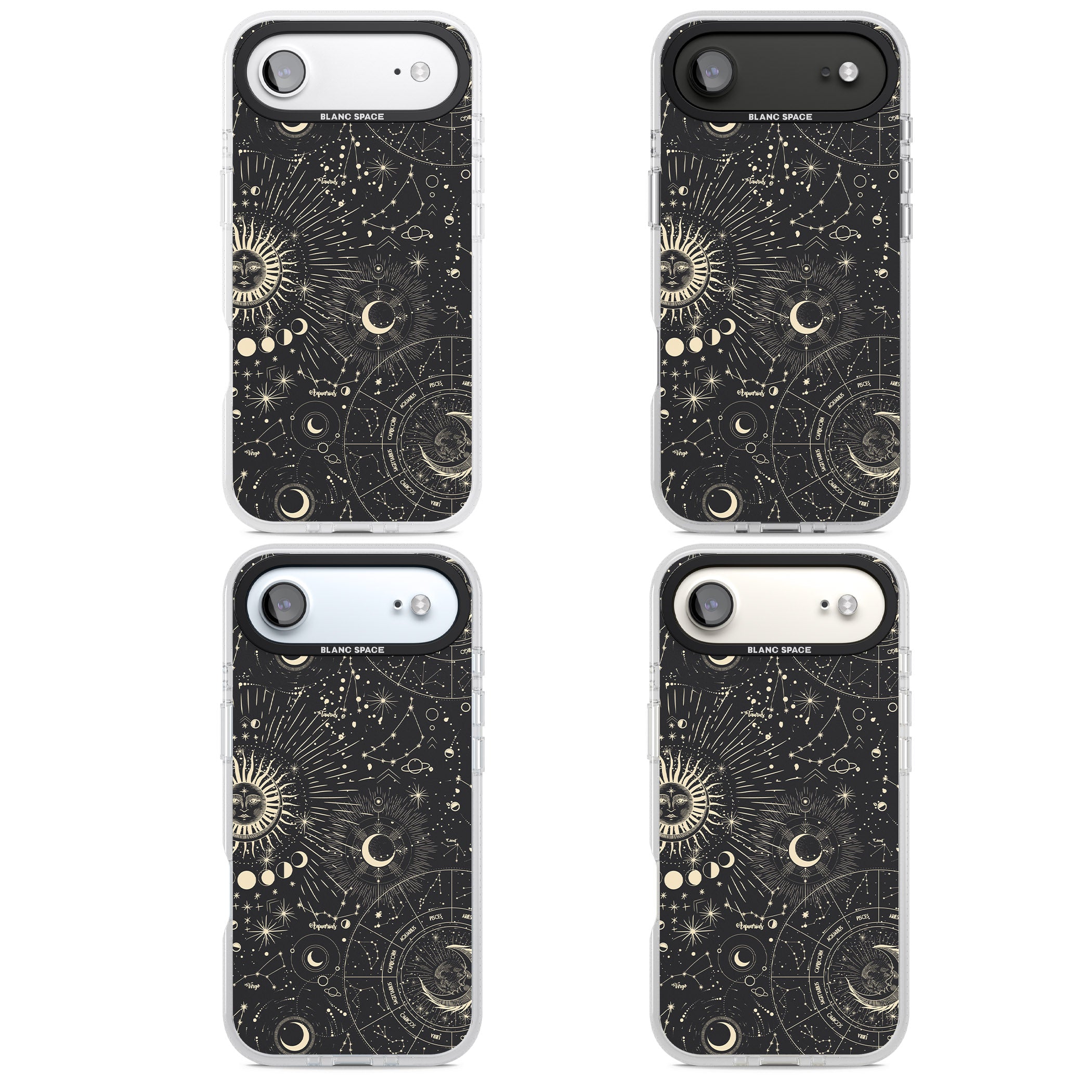 Suns & Zodiac Celestial Chart iPhone 17 Air Impact Air Clear Phone Case APT Impact Protection