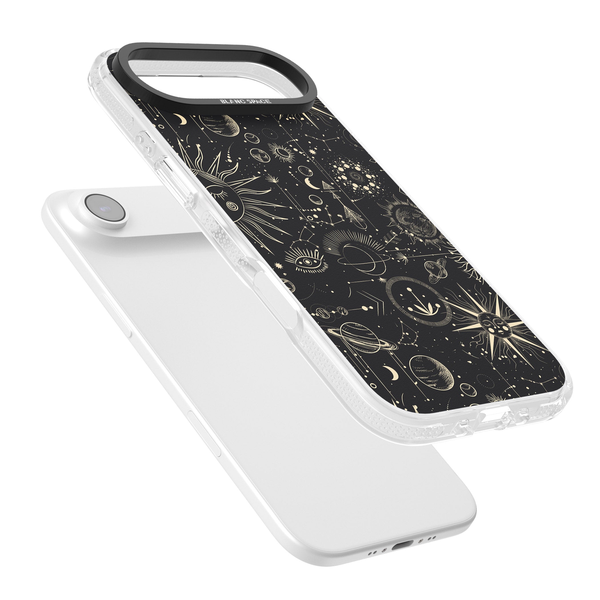 Cosmic Suns And Planets iPhone 17 Air Impact Air Clear Phone Case Colours