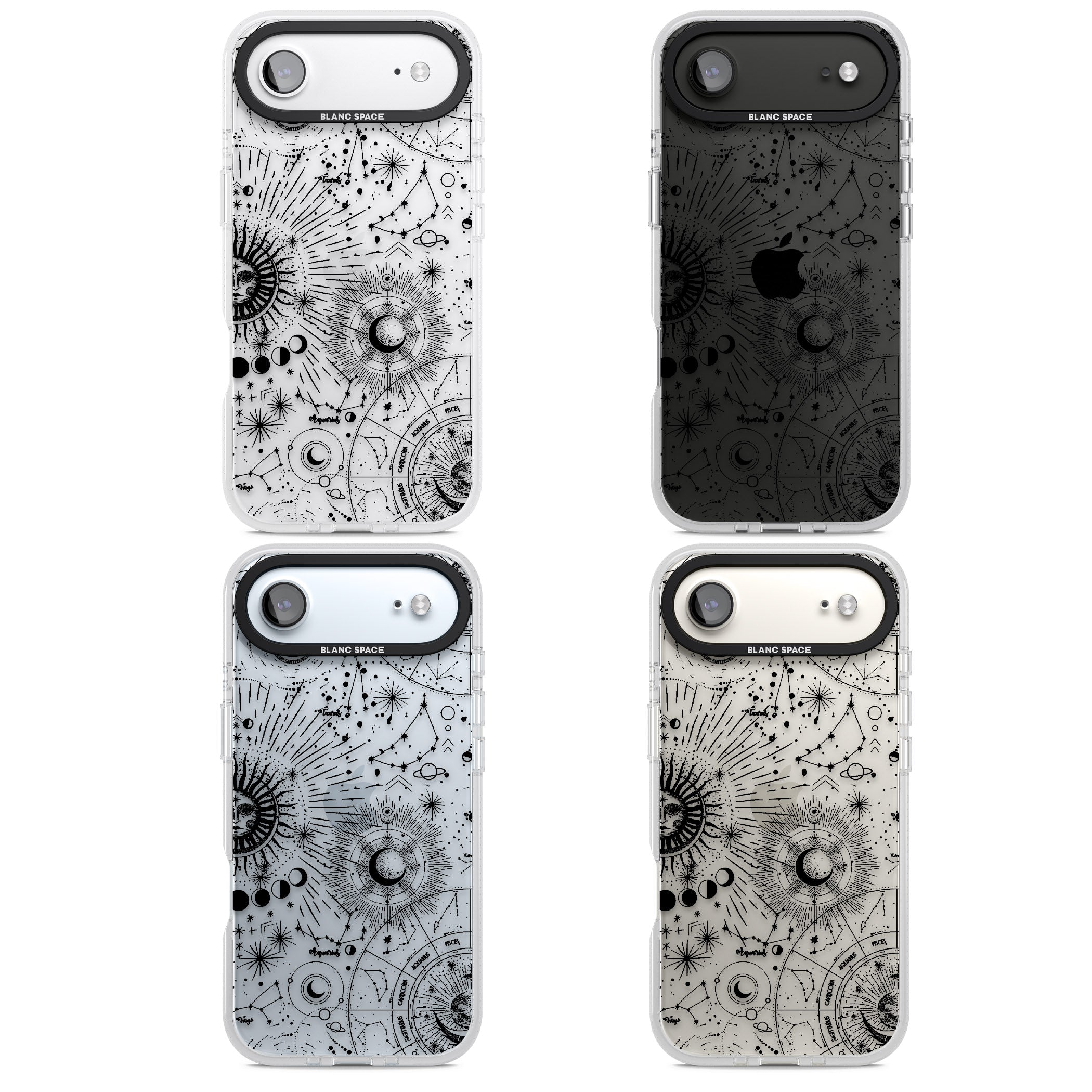 Celestial Chart iPhone 17 Air Impact Air Clear Phone Case APT Impact Protection
