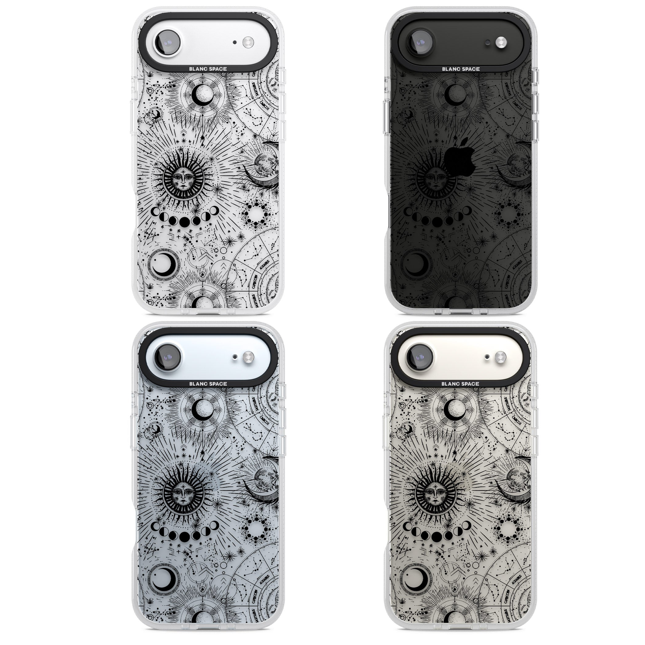 Suns & Zodiac Solar Chart iPhone 17 Air Impact Air Clear Phone Case APT Impact Protection