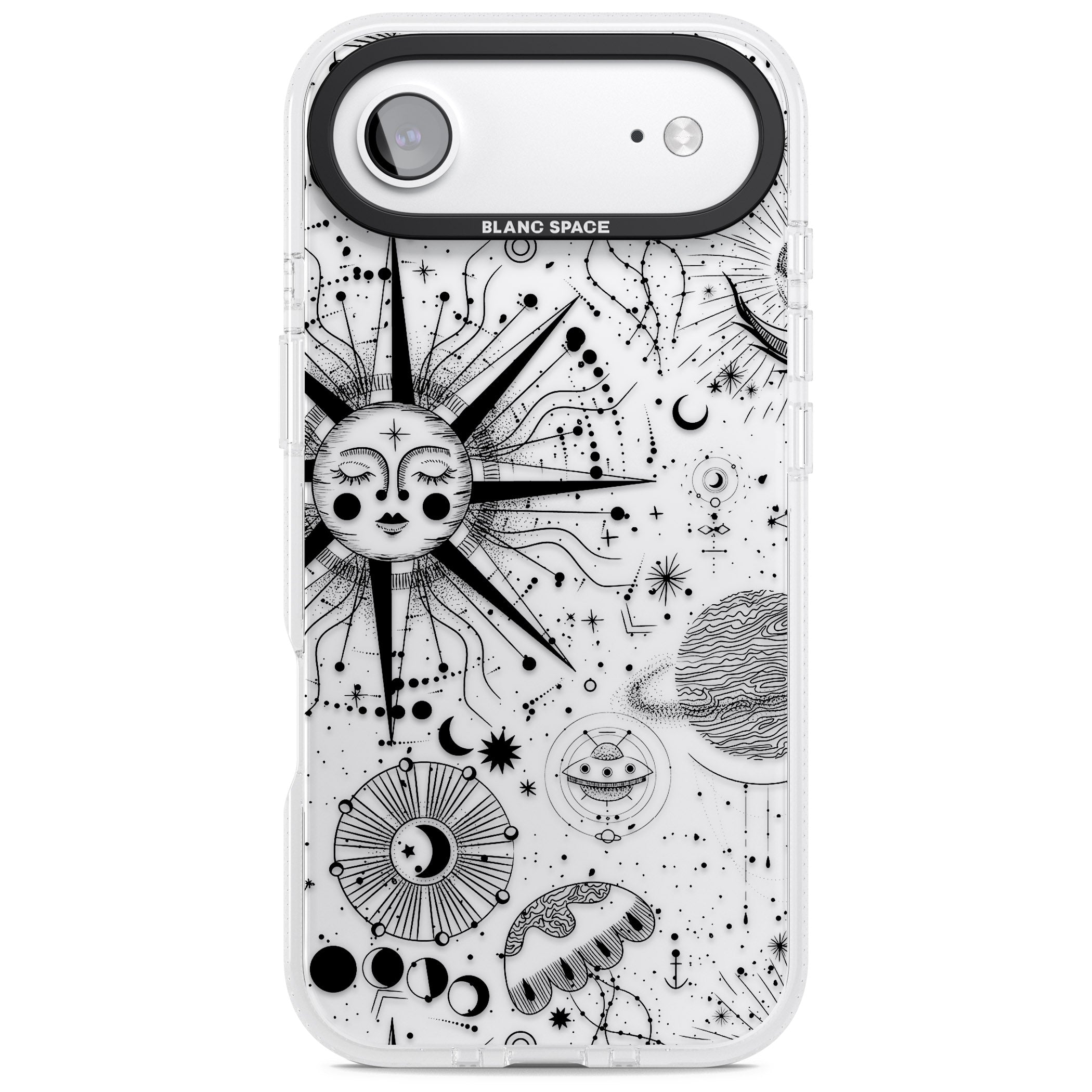 Cosmic Sun Zodiac iPhone 17 Air Impact Air Clear Phone Case
